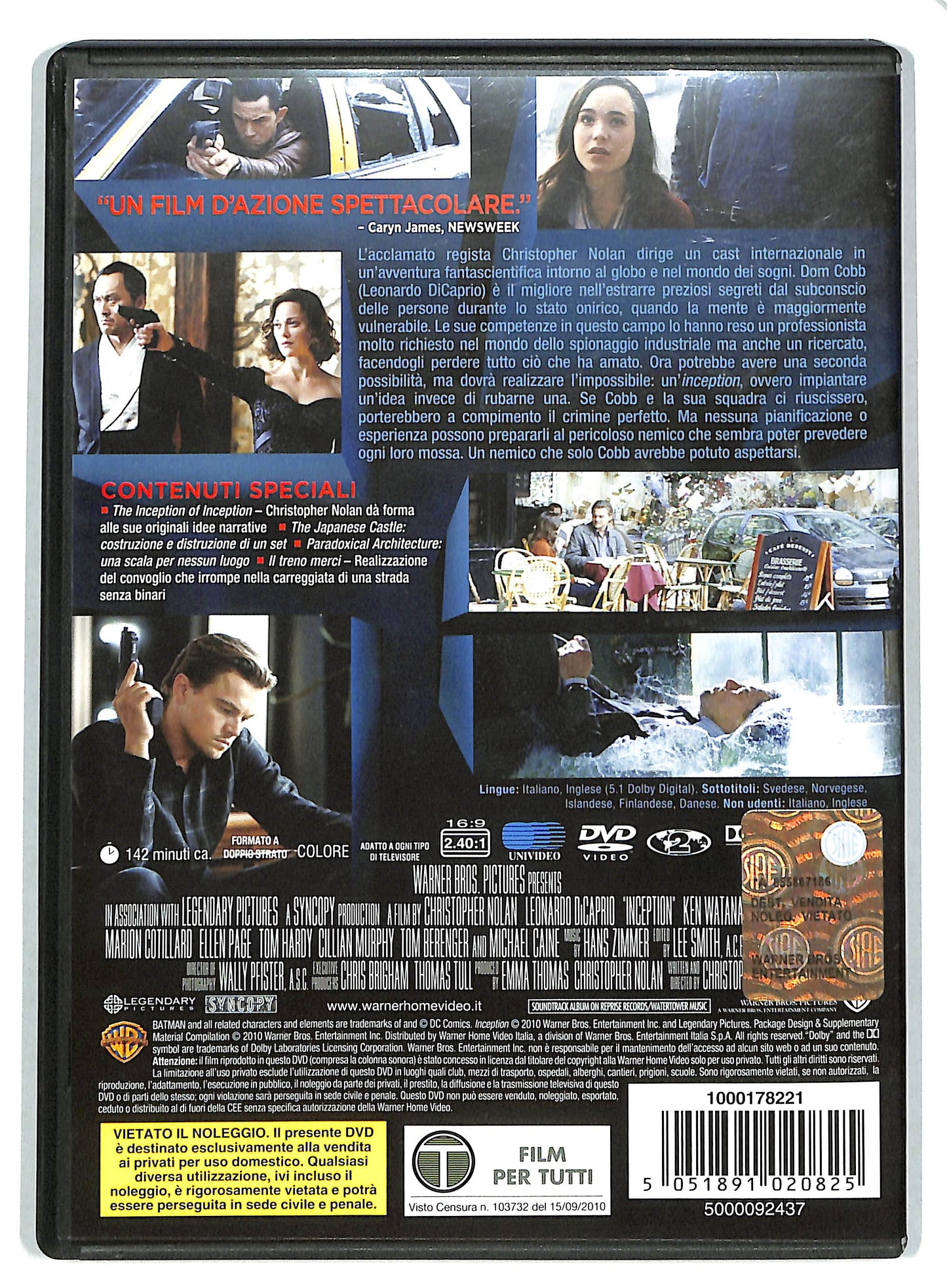 EBOND Inception DVD D722657