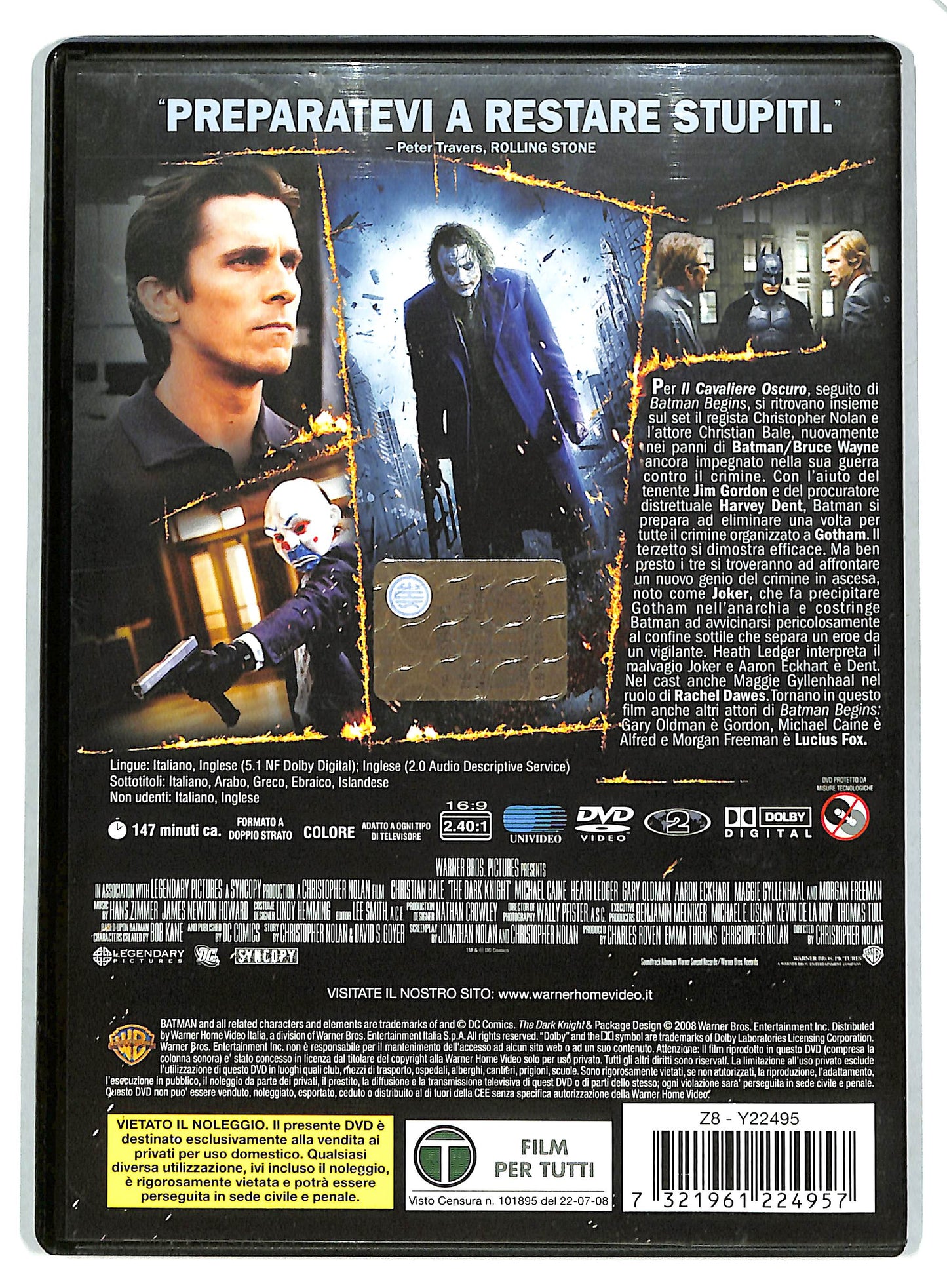 EBOND Il cavaliere oscuro DVD D722707