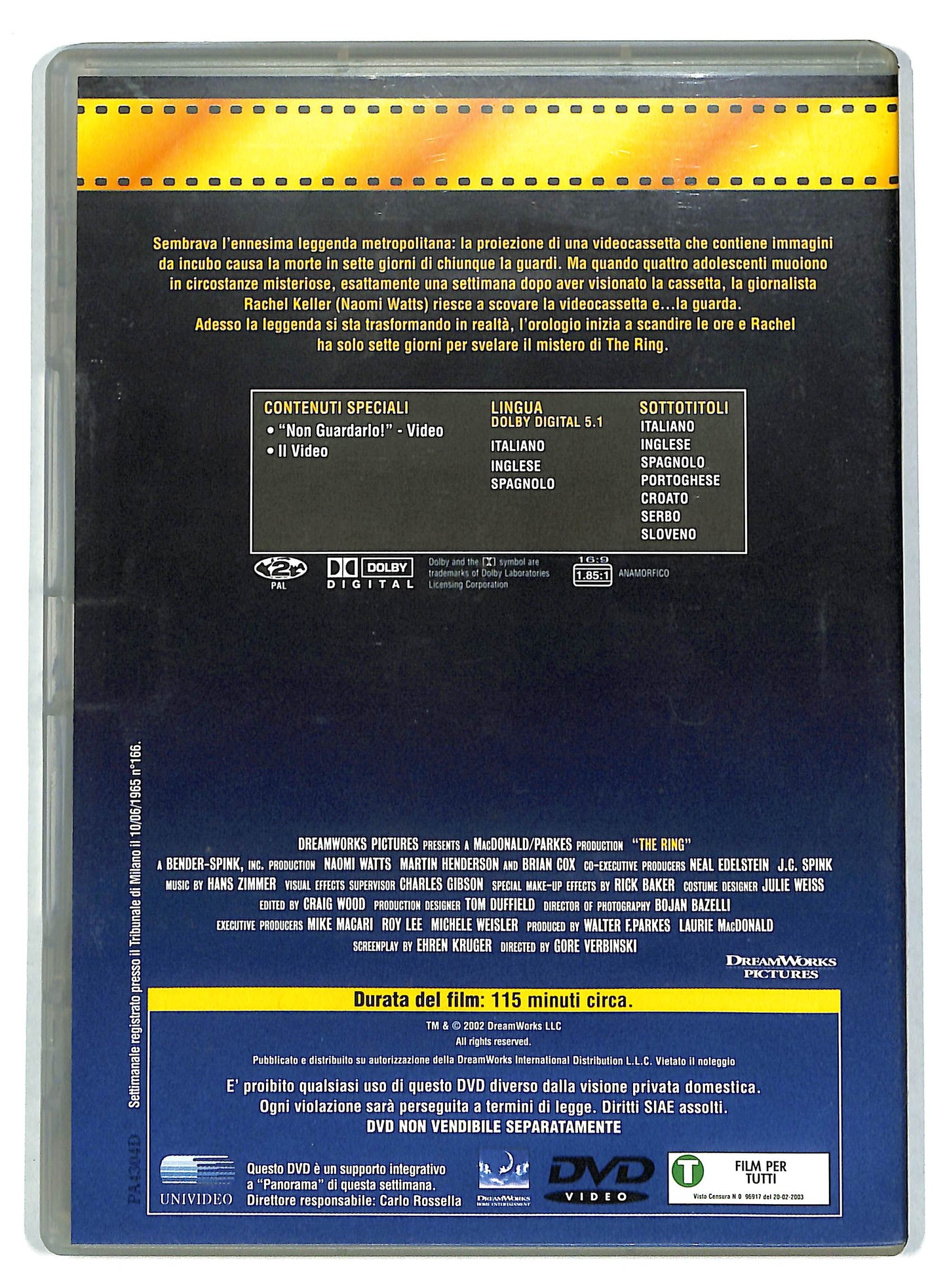 EBOND The Ring  EDITORIALE DVD D722828