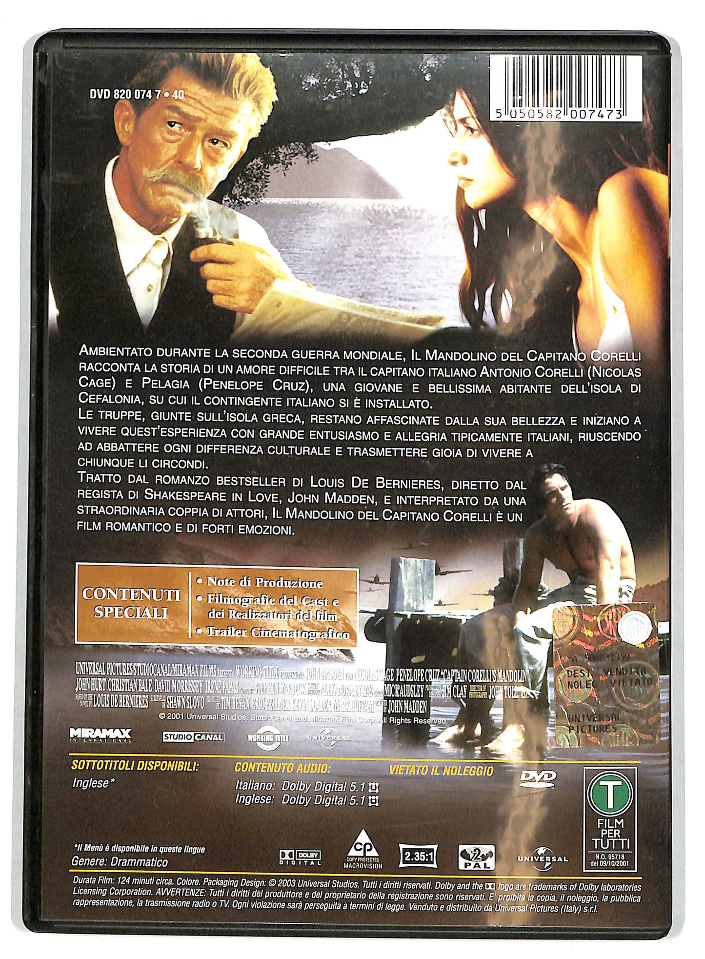 EBOND Il mandolino del capitano Corelli (film) DVD D722939