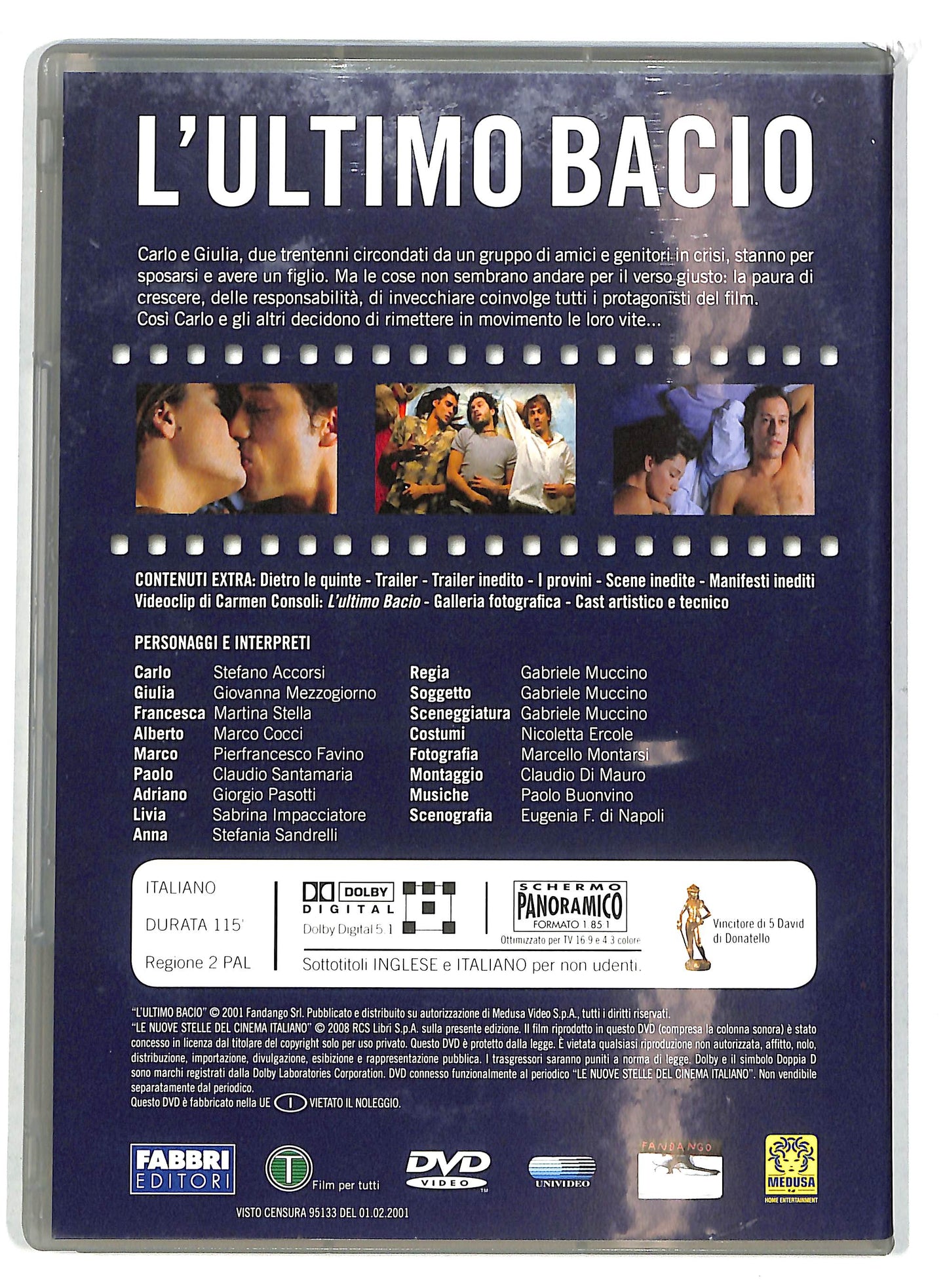 EBOND L'ultimo bacio EDITORIALE DVD D722957