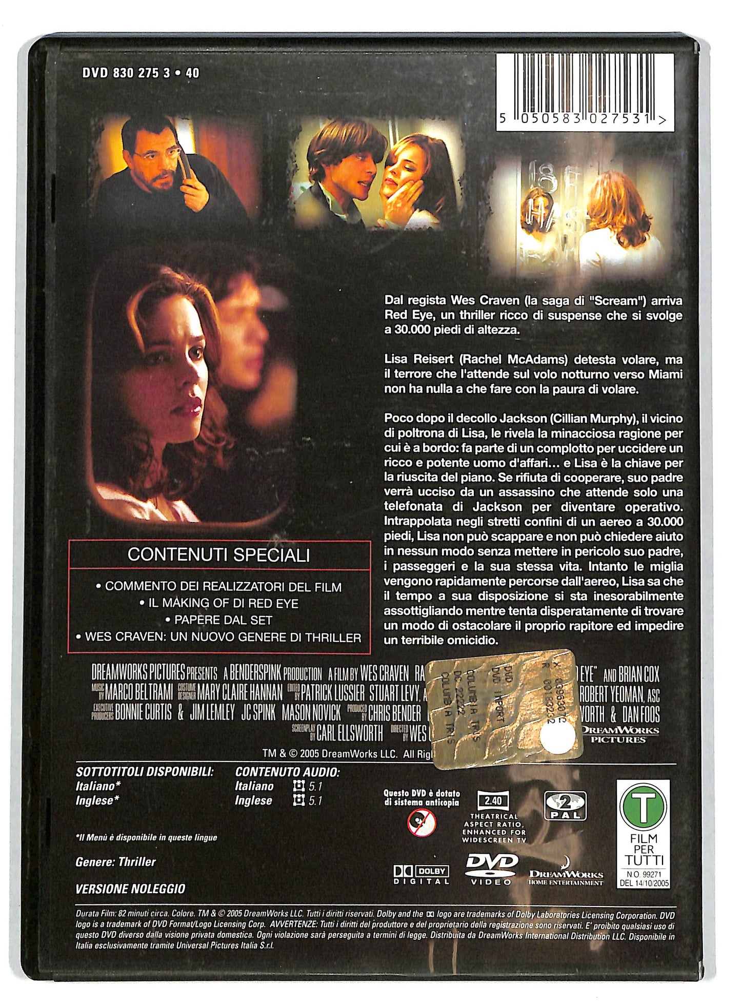 EBOND red eye  NOLEGGIO DVD D722959