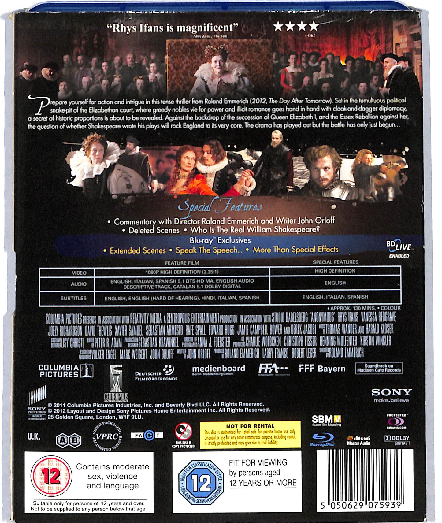EBOND Anonymous uk edition BLURAY D723605