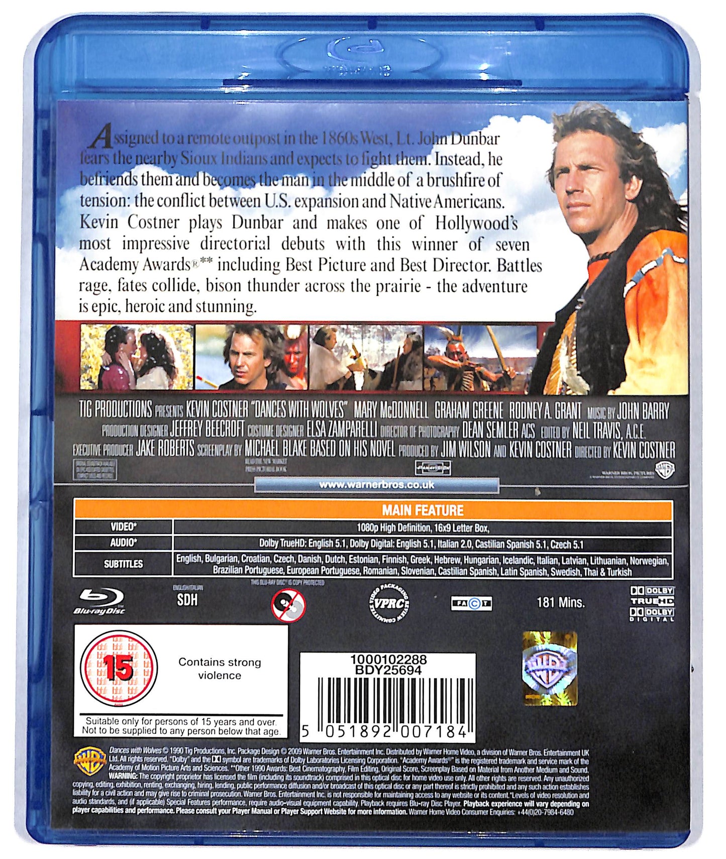 EBOND Dances With Wolves BLURAY BLURAY D723623