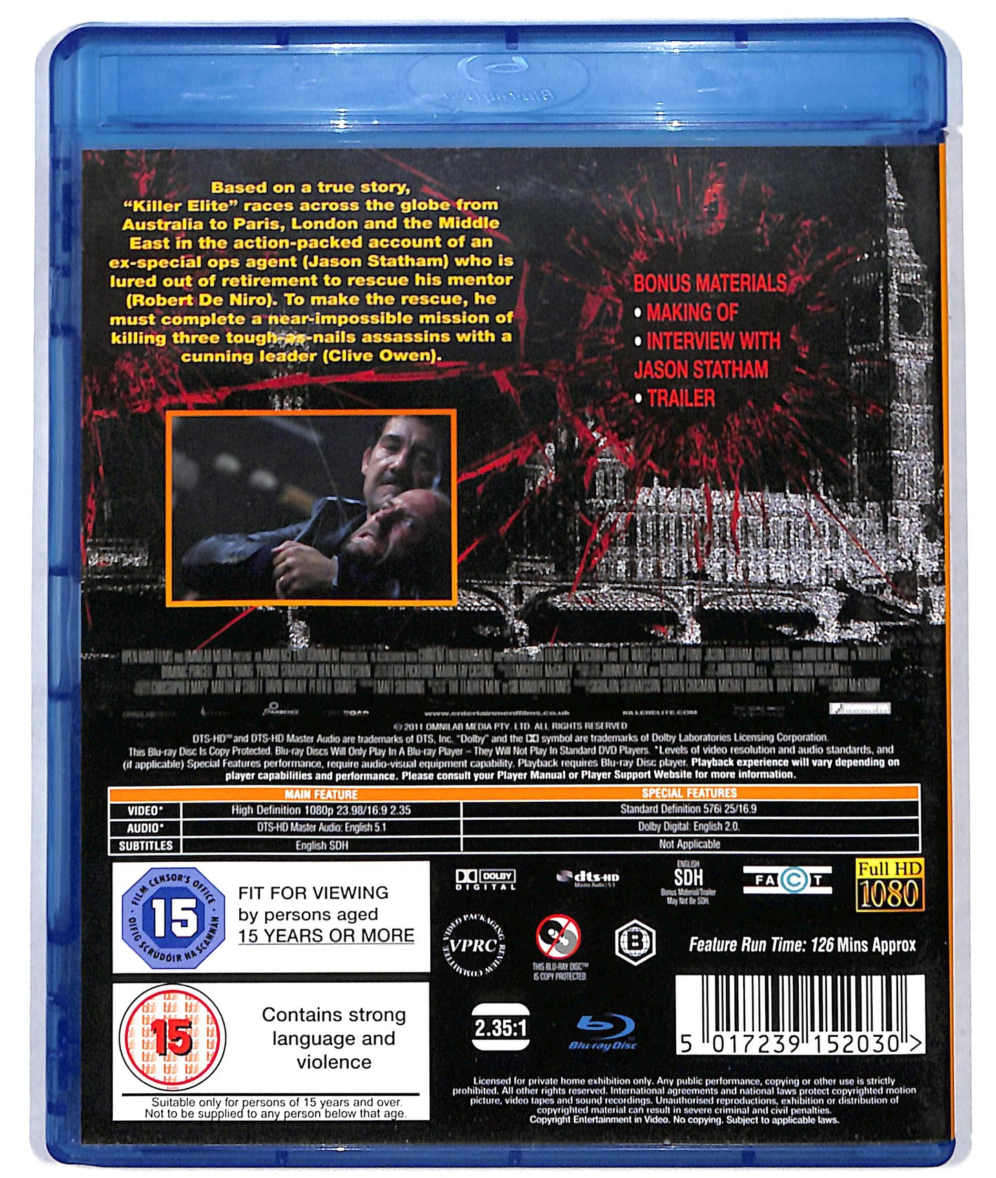 EBOND Killer Elite - NO ITA  BLURAY BLURAY D723646