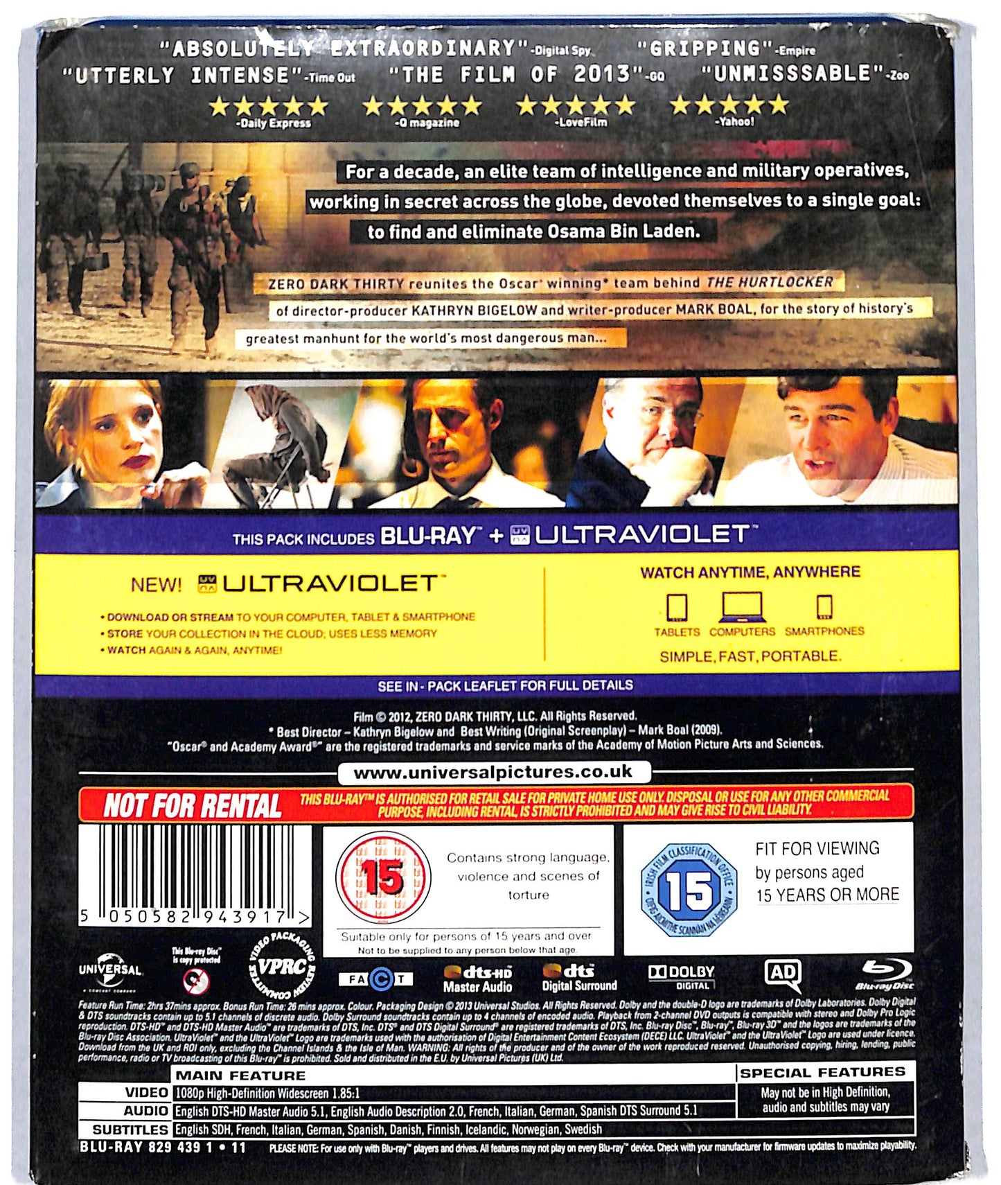 EBOND Zero Dark Thirty BLURAY BLURAY D723647