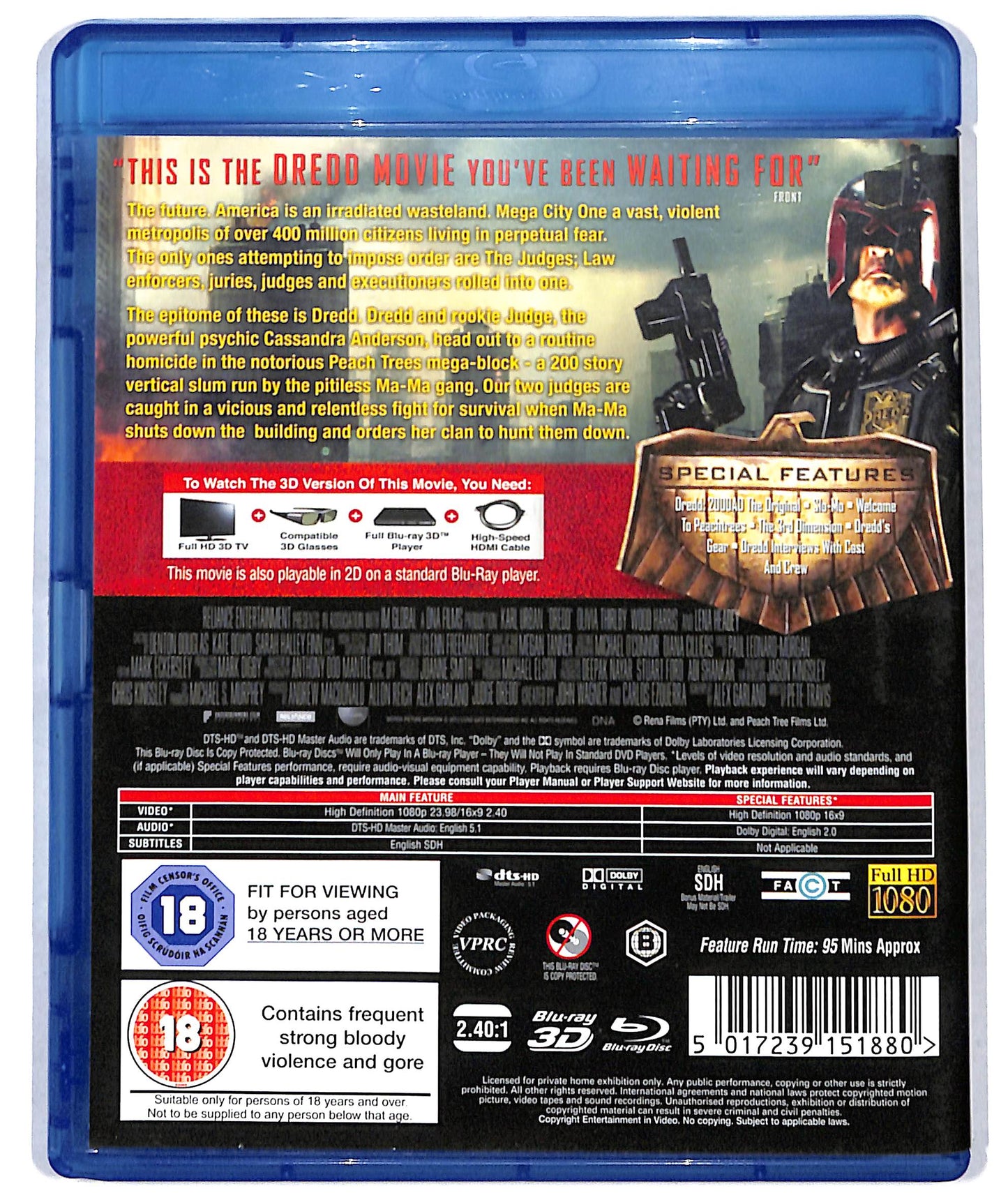 EBOND Dredd - Edizione UK BLURAY BLURAY D723837