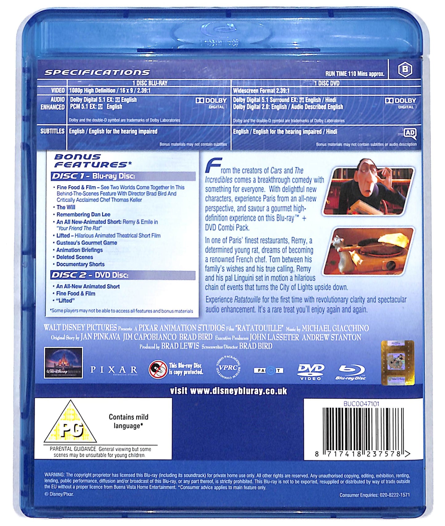 EBOND Ratatouille  BLURAY D723842