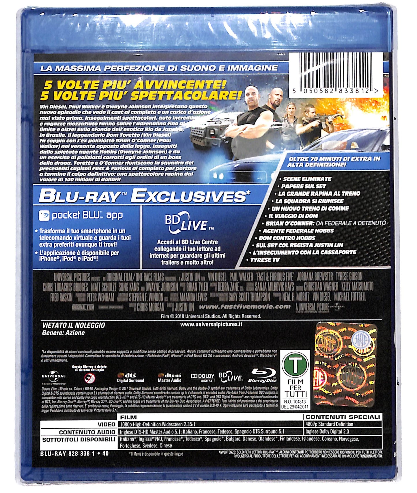 EBOND Fast e furious 5  BLURAY D723861