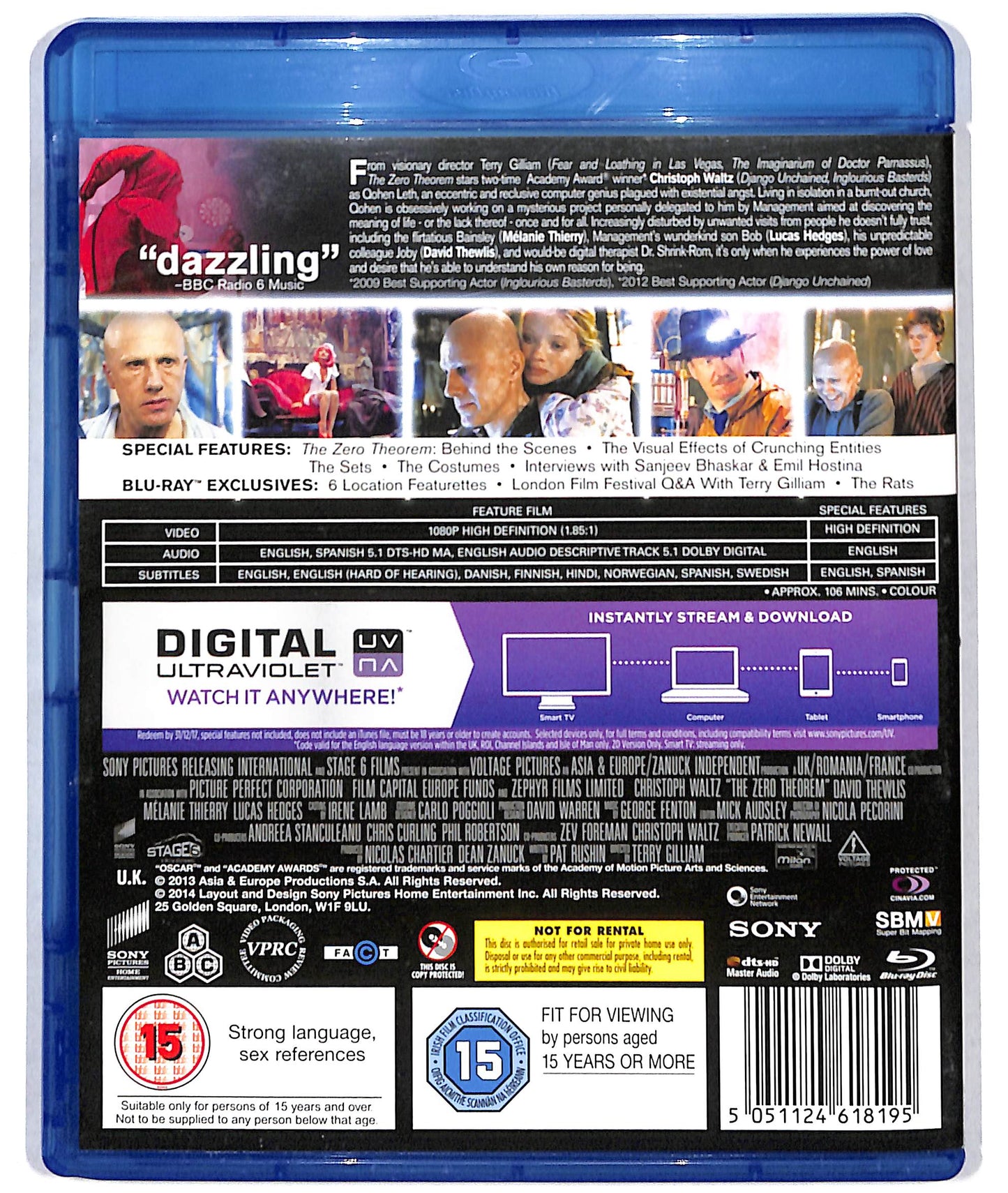 EBOND The zero theorem - BLURAY + digital ultraviolet No italiano BLURAY D723910