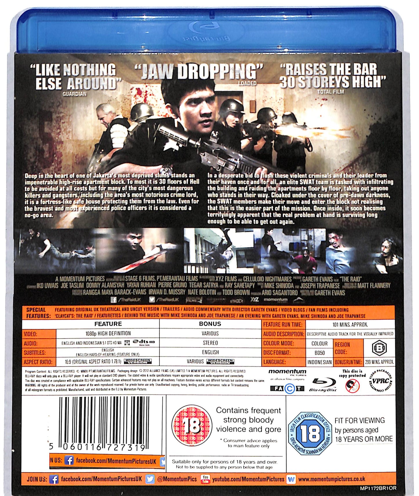 EBOND The raid edizione UK BLURAY BLURAY D723926