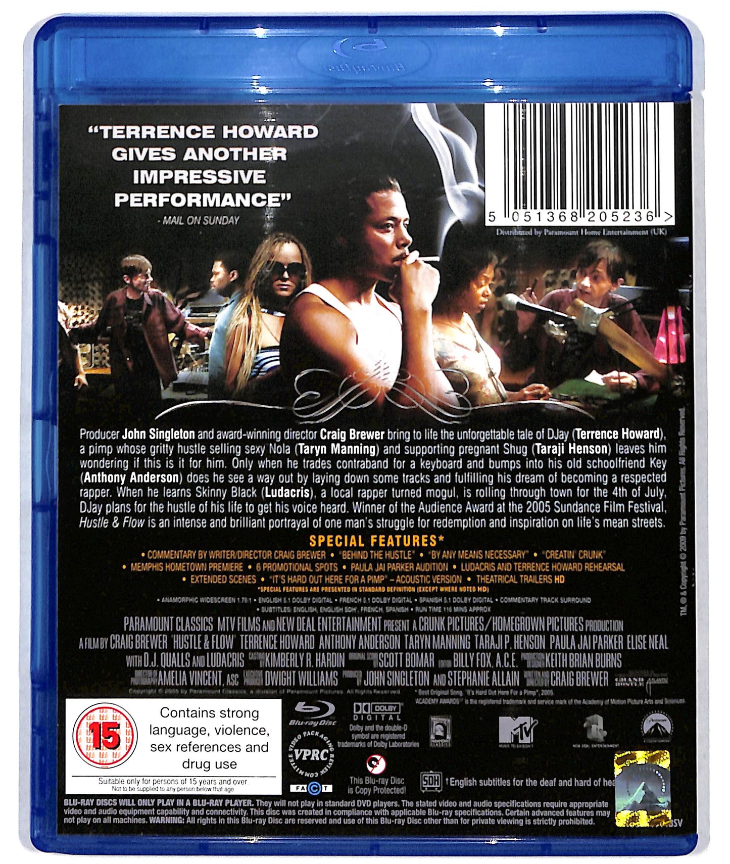 EBOND Hustle & Flow edizione UK BLURAY BLURAY D723935