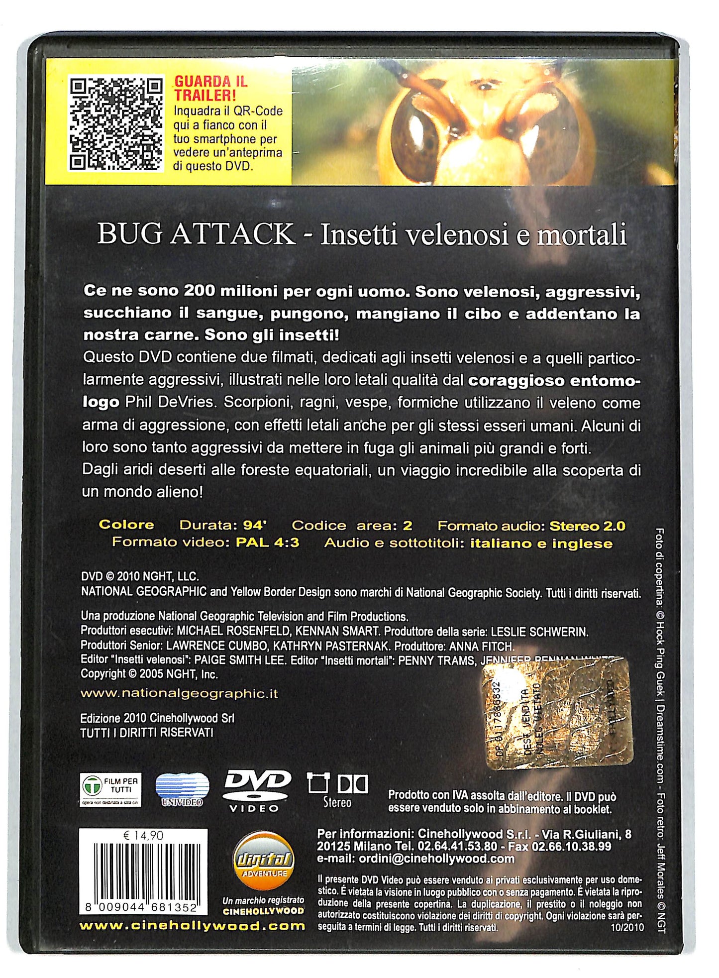 EBOND Bug attack - insetti velenosi e mortali EDITORIALE DVD D724042