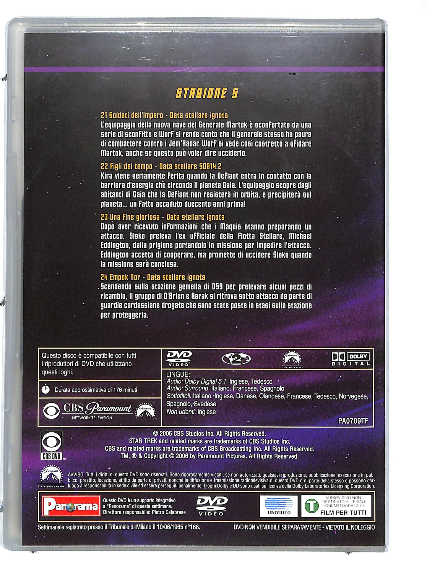 EBOND Star trek deep space nine stagione 5 disco 6 EDITORIALE DVD D724212