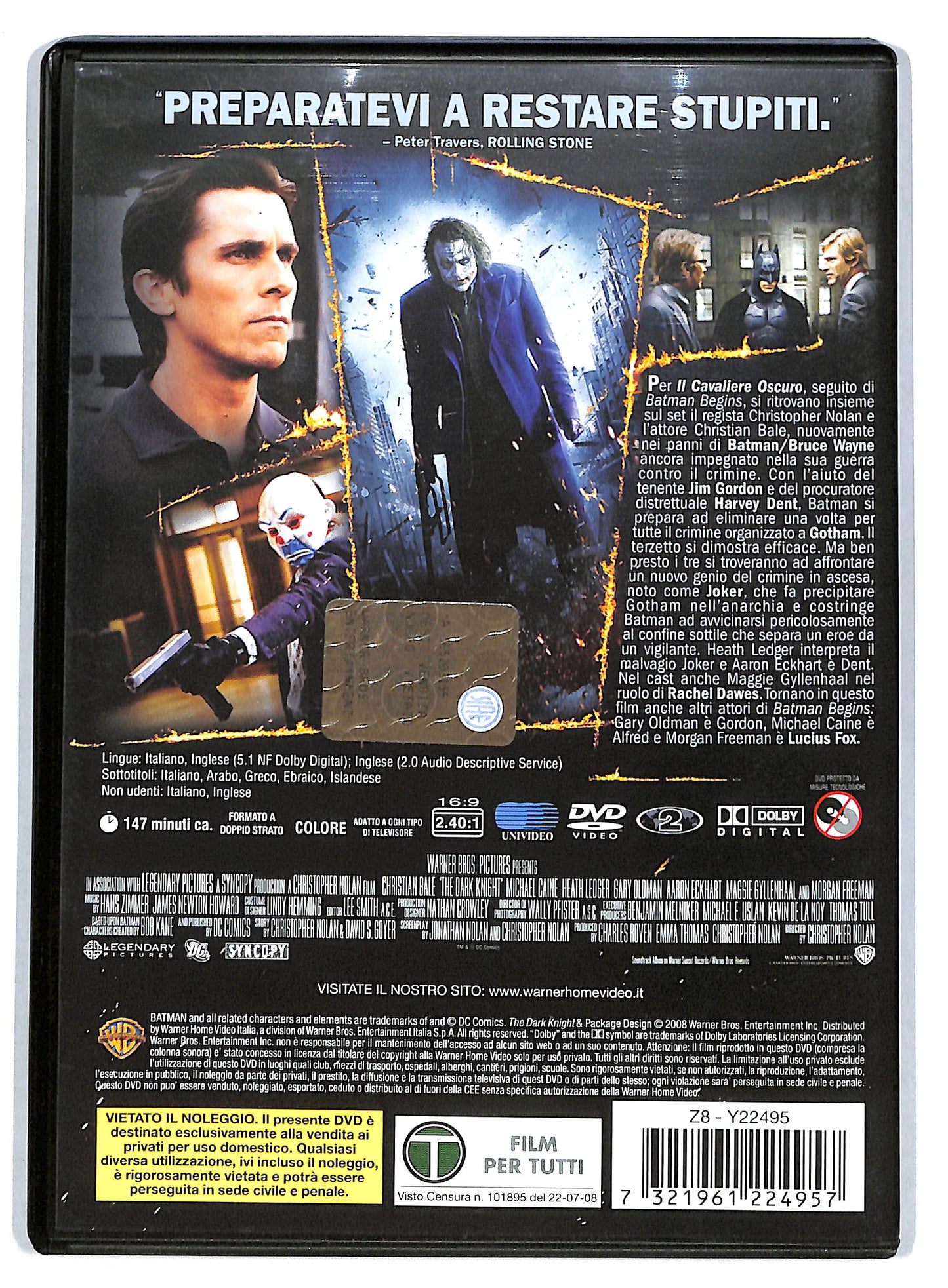 EBOND Il cavaliere oscuro DVD D724330