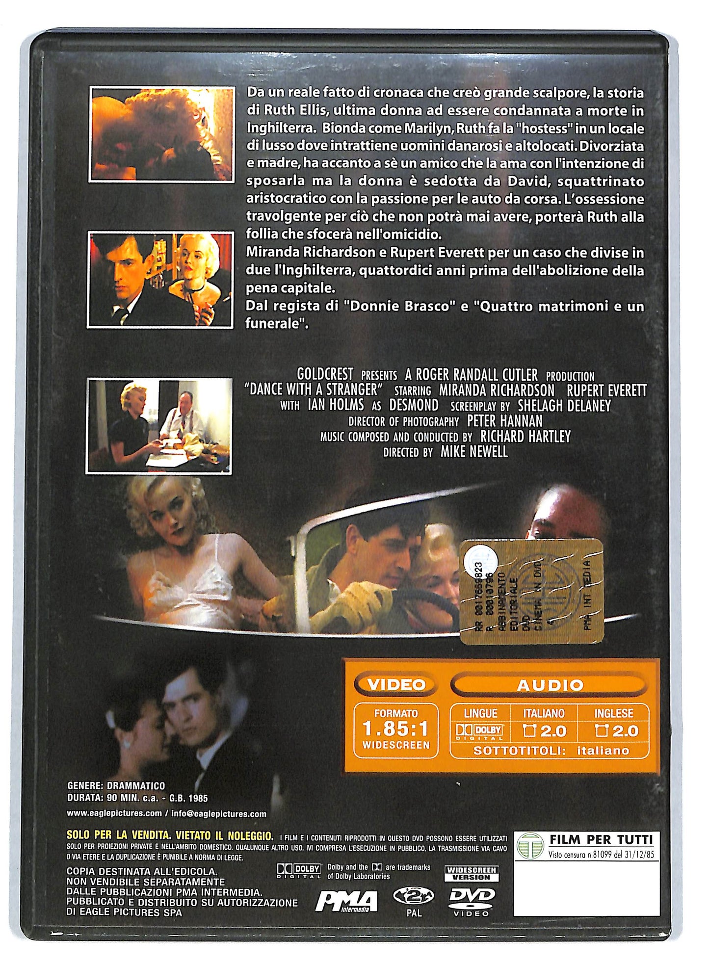 EBOND Ballando con uno sconosciuto DVD EDITORIALE D724337