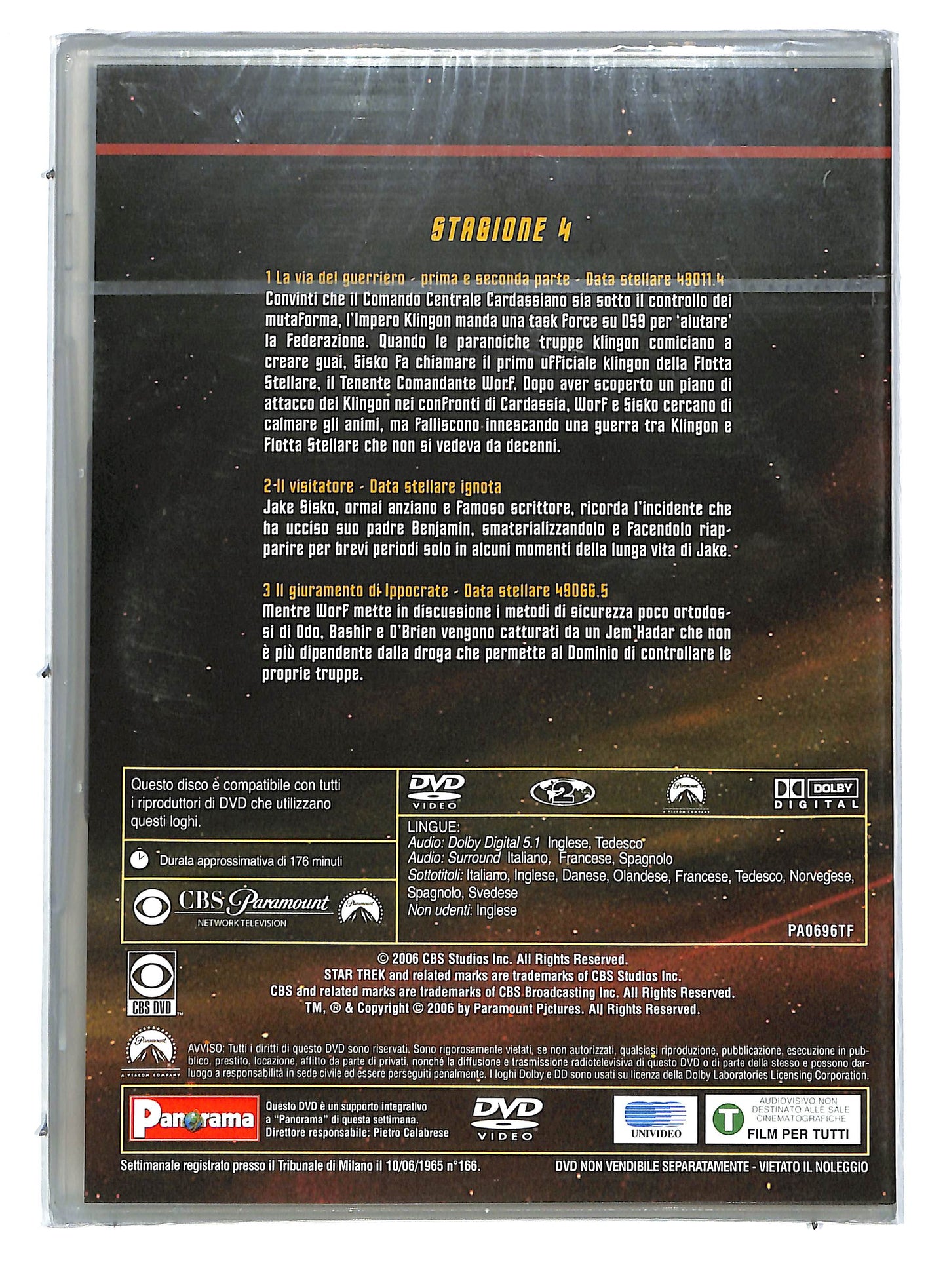 EBOND Star trek deep space nine stagione 4 disco 1 EDITORIALE DVD D724343