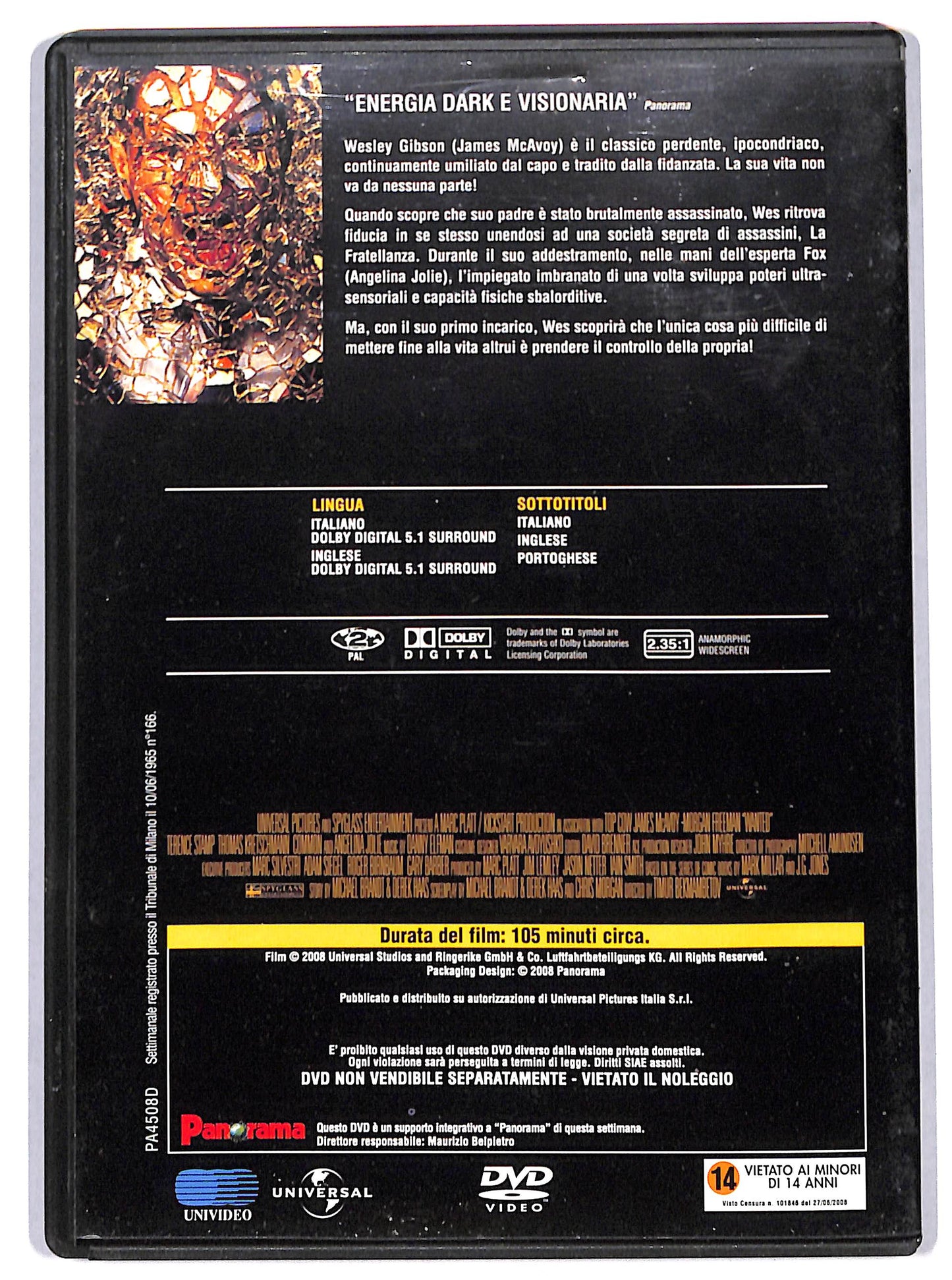 EBOND Wanted - Scegli il tuo destino EDITORIALE DVD D724812