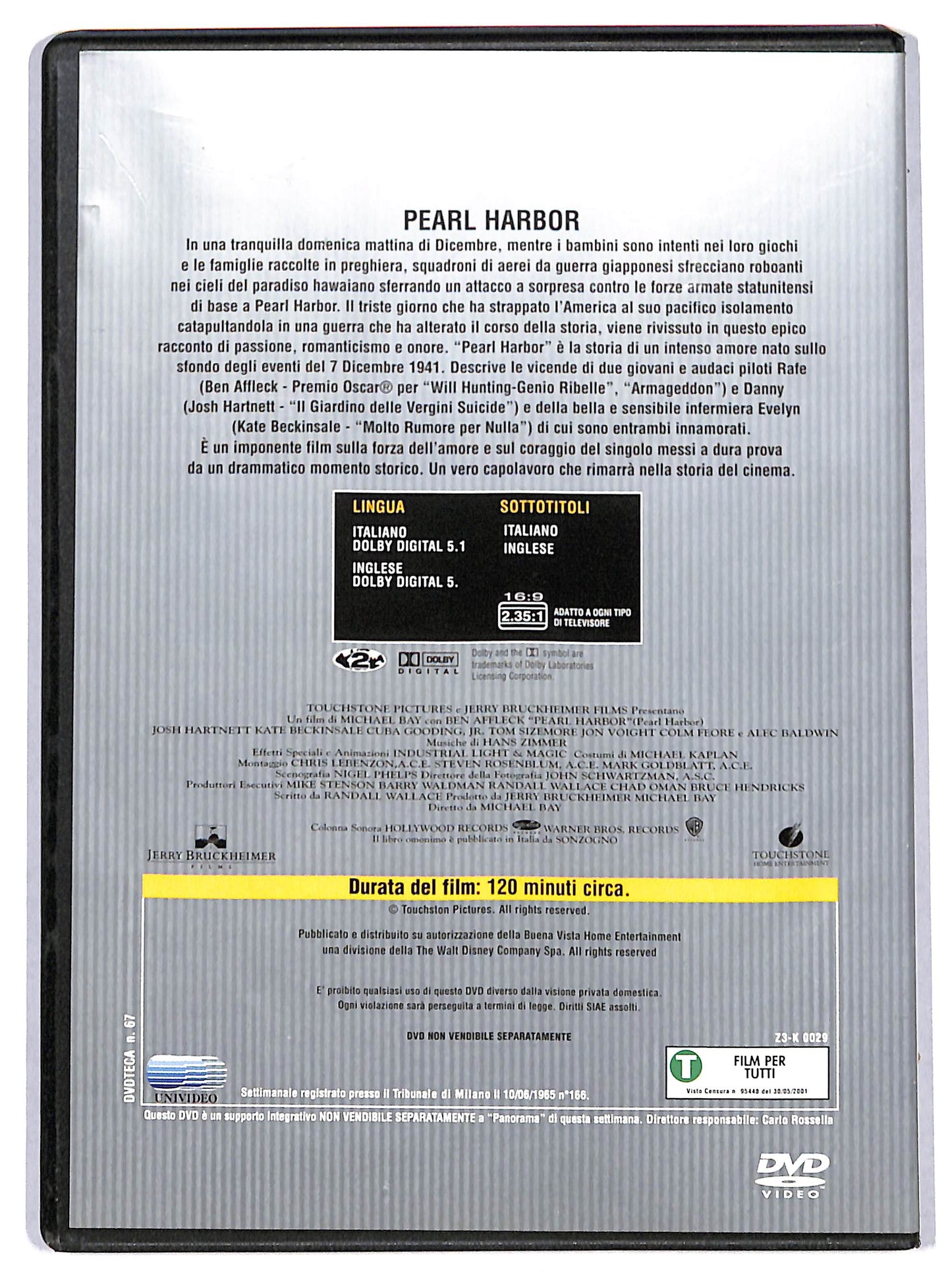 EBOND Pearl Harbor EDITORIALE DVD D724819