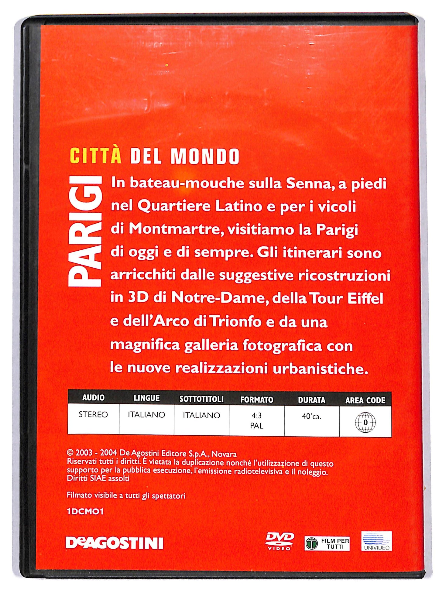 EBOND Citta del mondo Parigi  EDITORIALE  DVD D724823