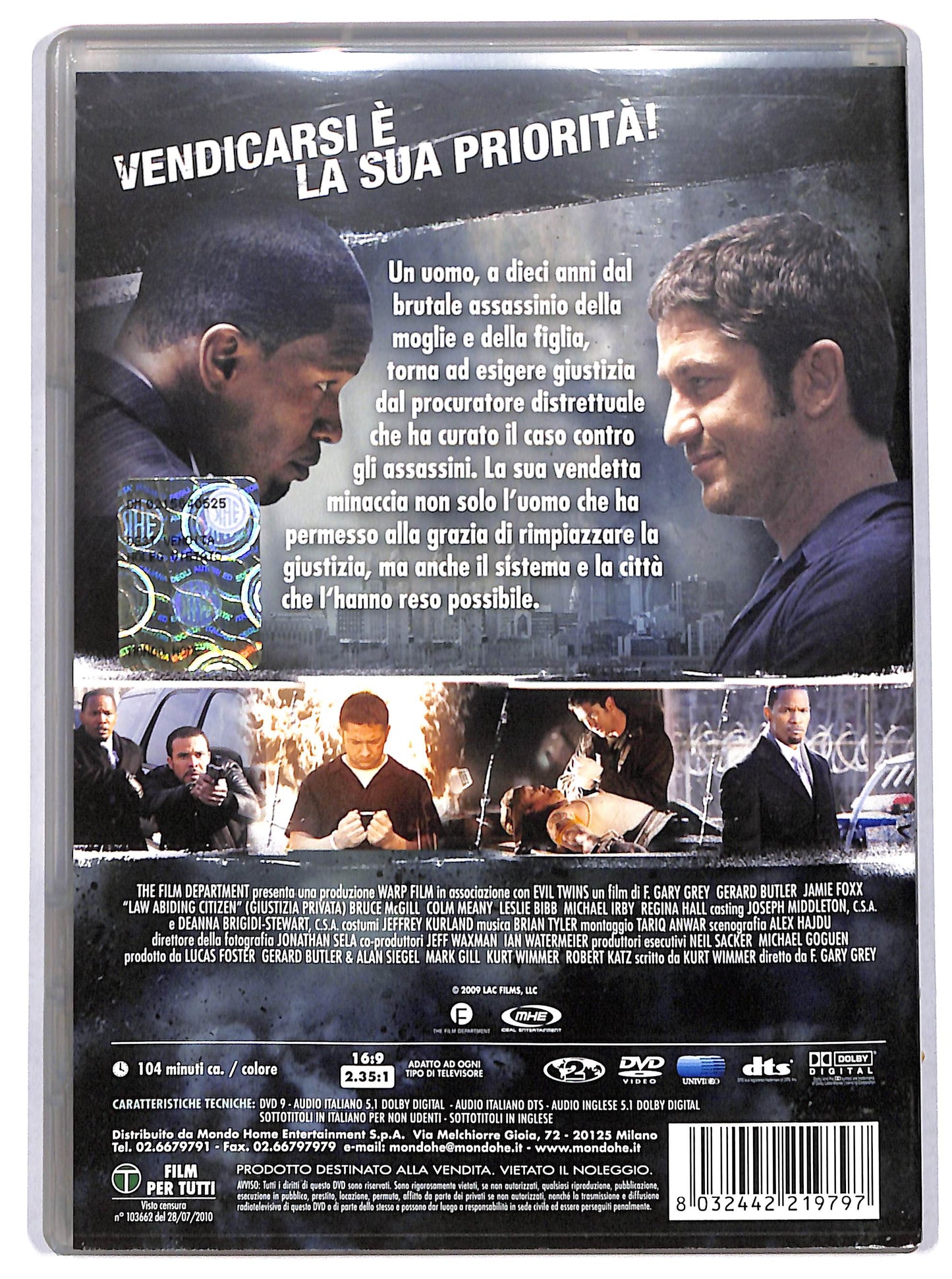 EBOND Giustizia privata DVD D724832