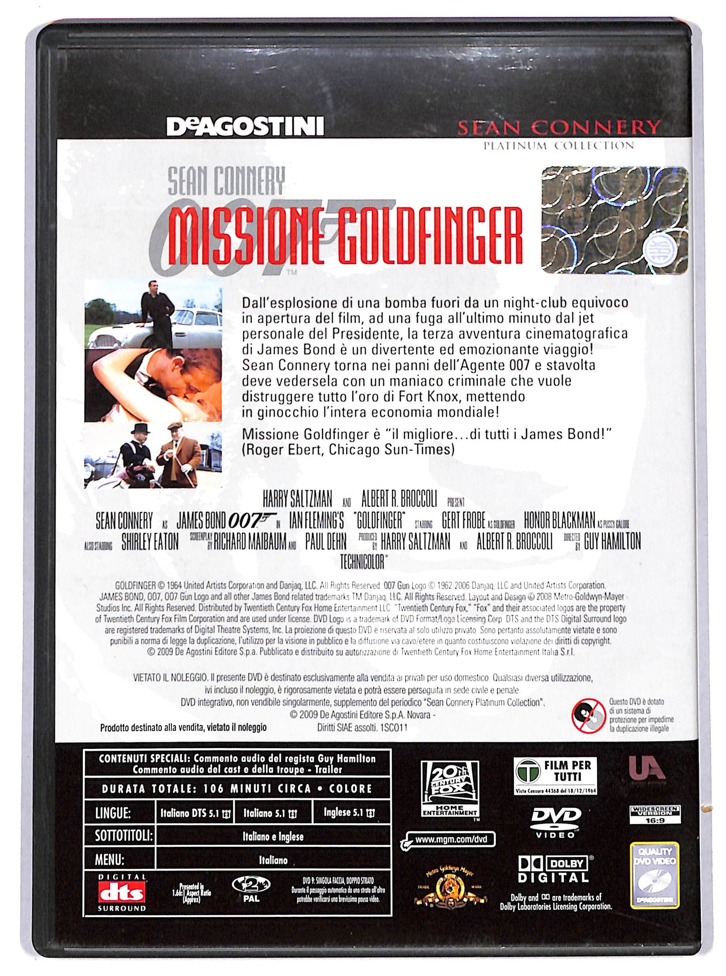 EBOND Missione Goldfinger EDITORIALE DVD D724912