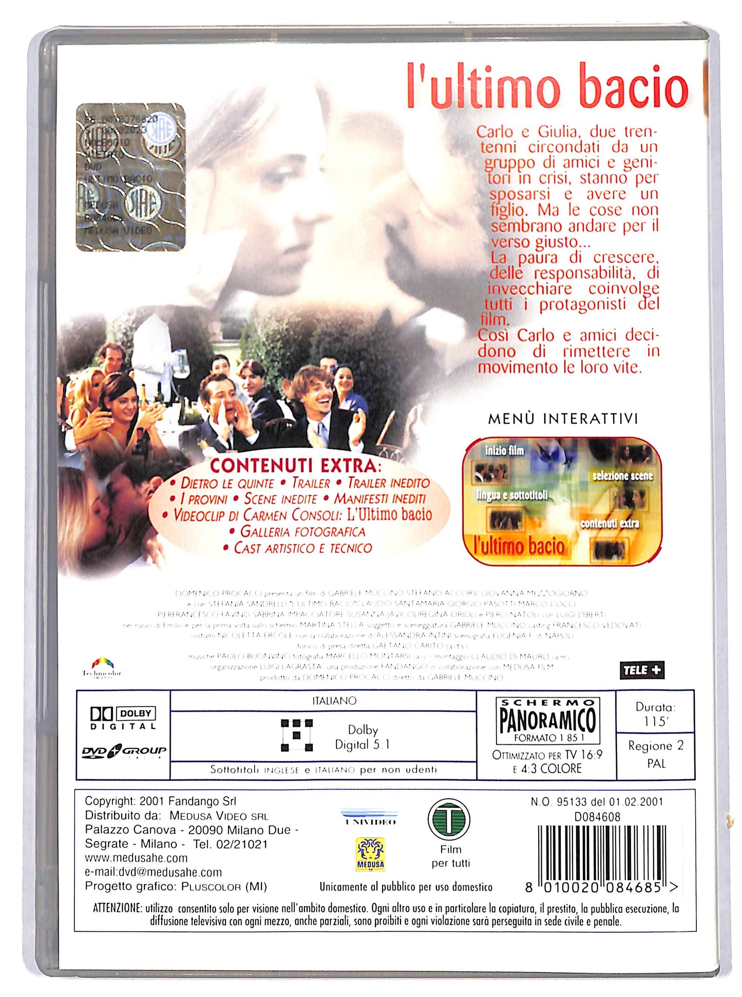 EBOND L'ultimo bacio  DVD D724957
