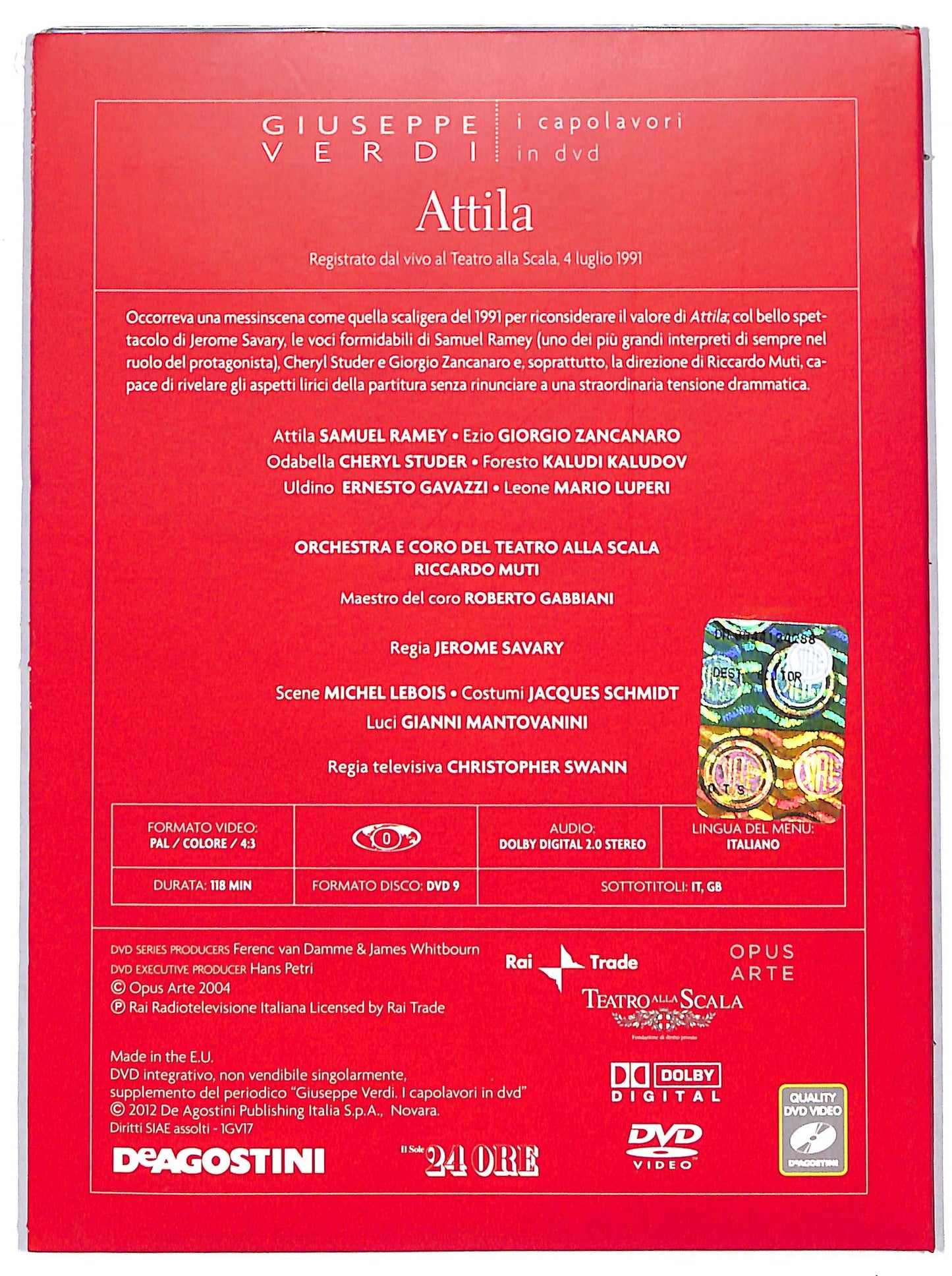 EBOND Attila - Giuseppe Verdi Editoriale DVD D725139