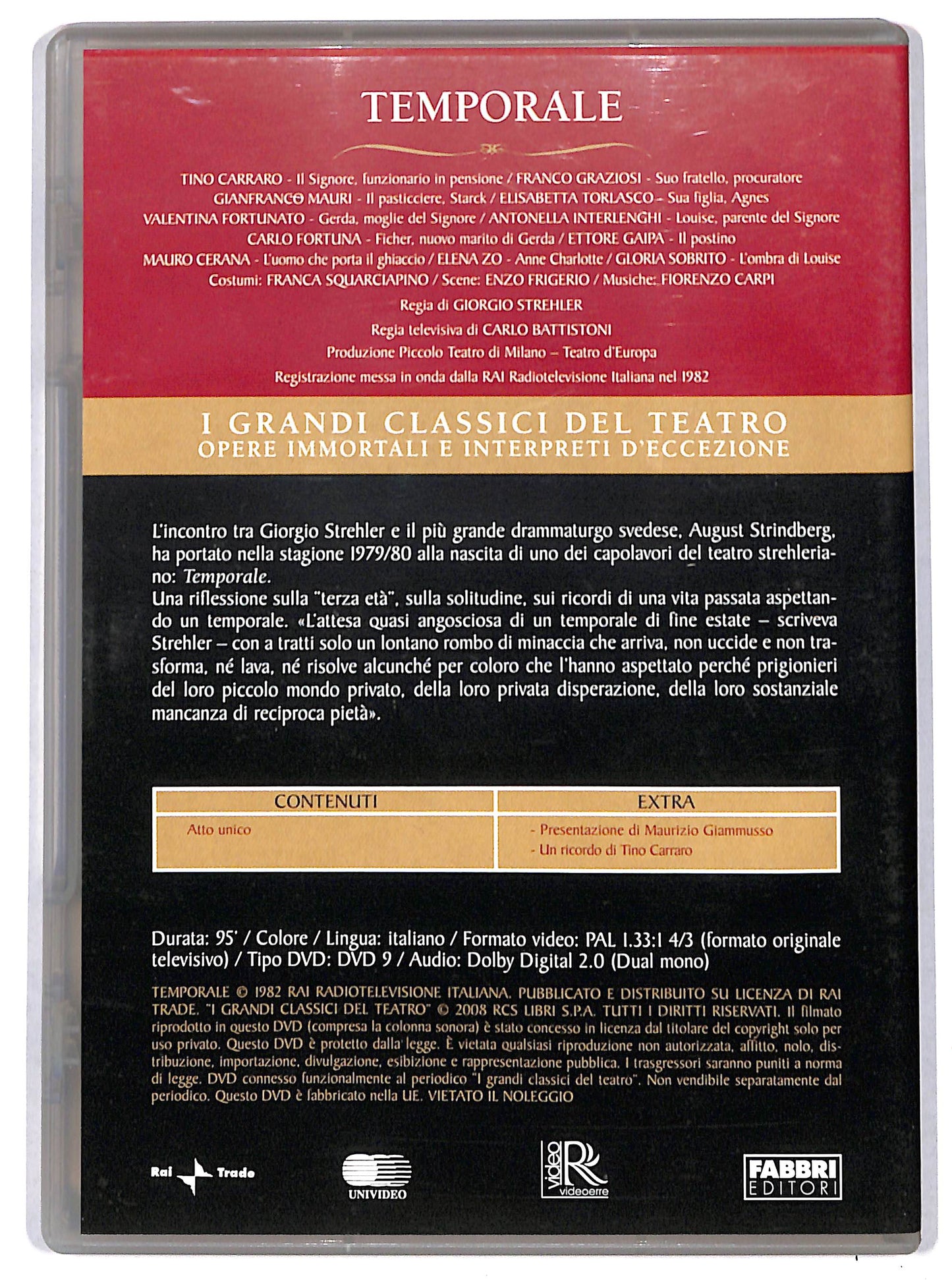 EBOND Temporale - Grandi Classici Del Teatro EDITORIALE DVD D725162