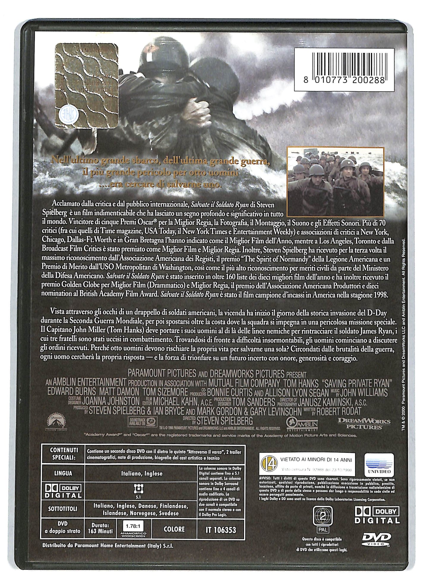 EBOND Salvate il soldato Rayn - 2 dvd DVD D725344