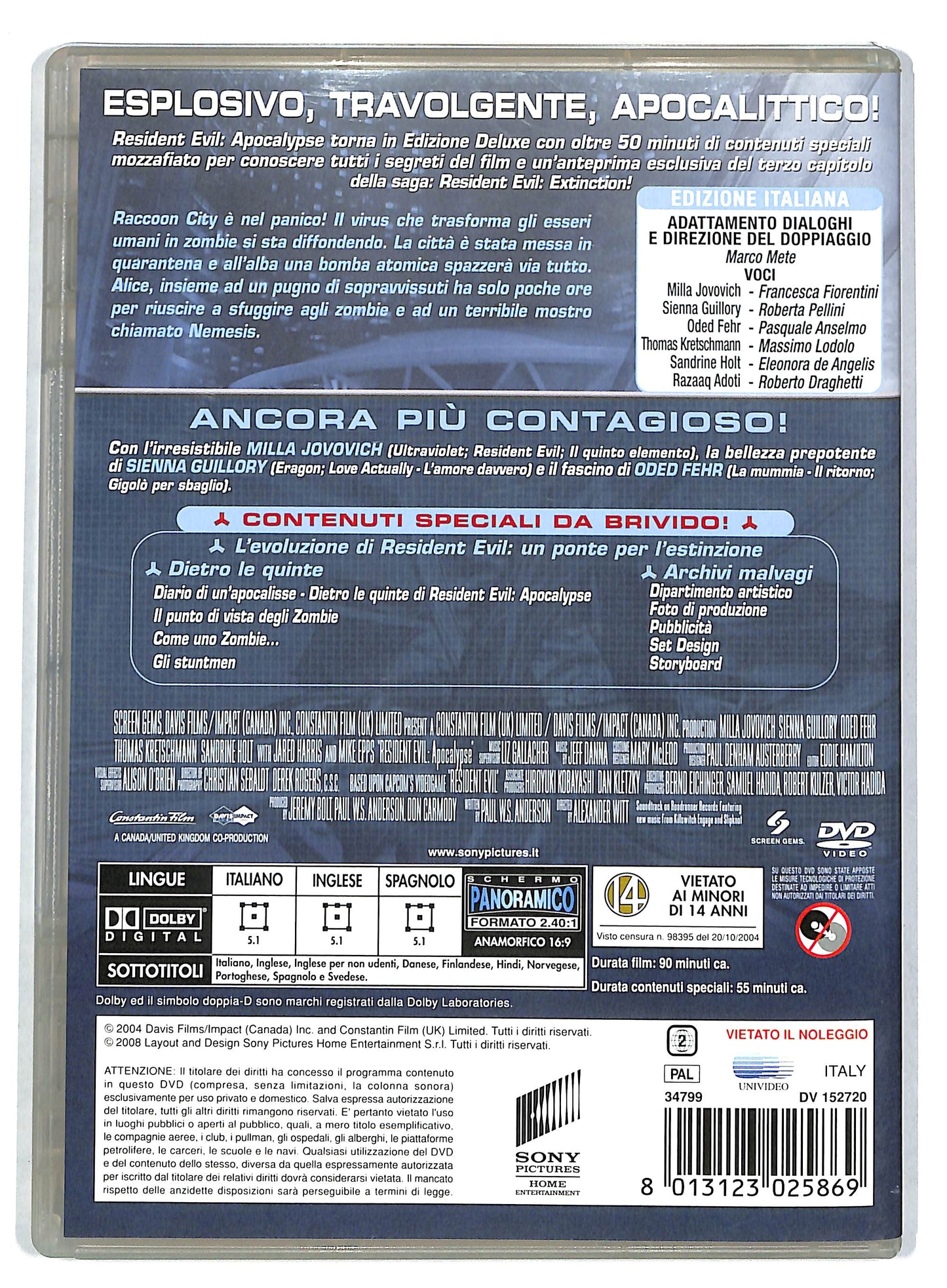 EBOND resident evil - apocalypse DVD D725445