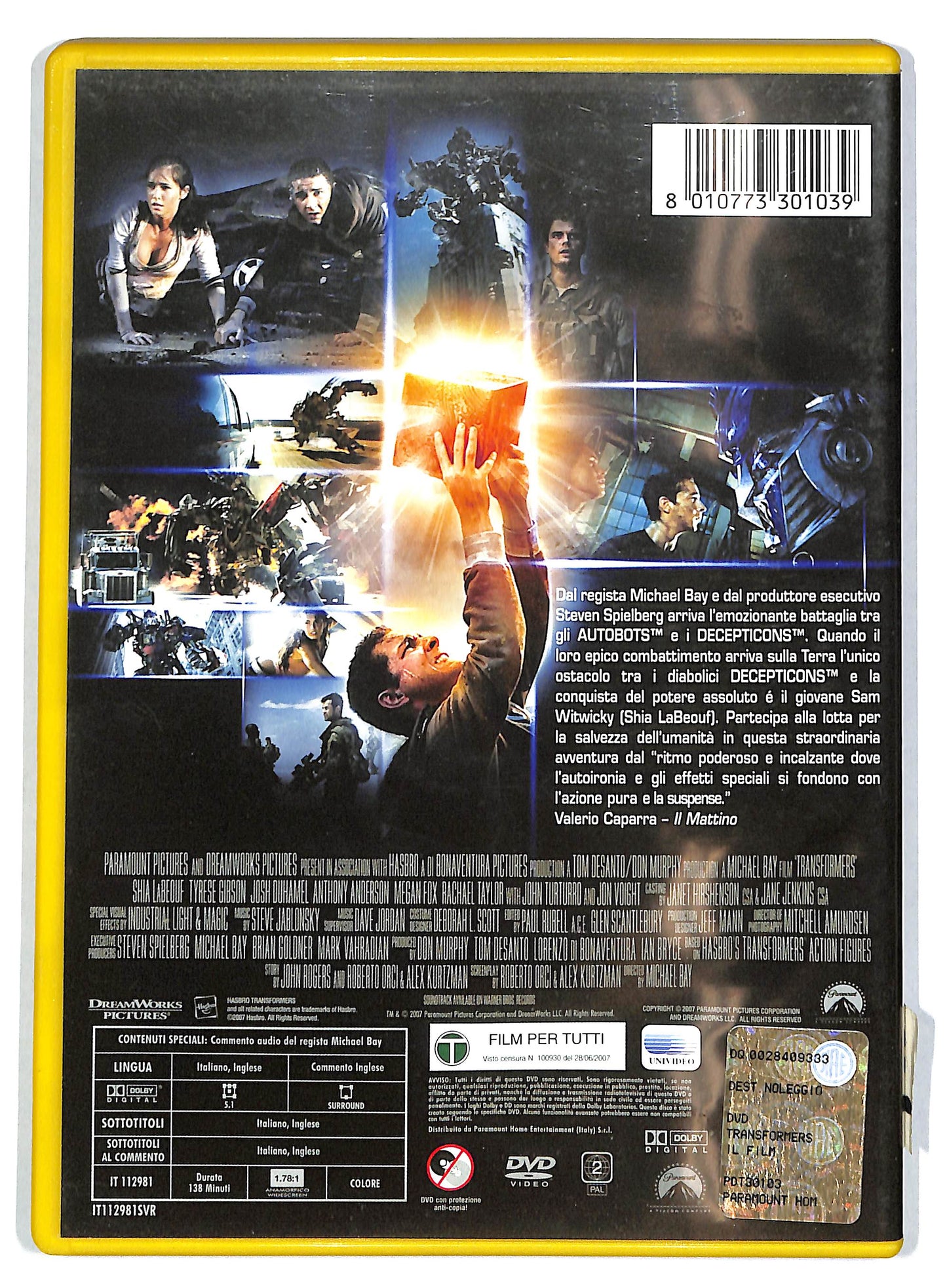 EBOND Transformers DVD D725612