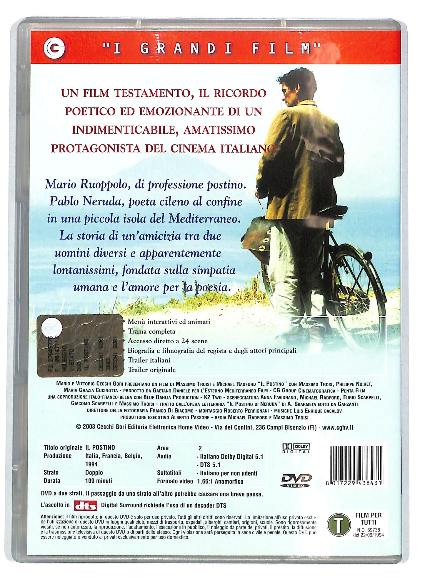 EBOND Il Postino   DVD D725631