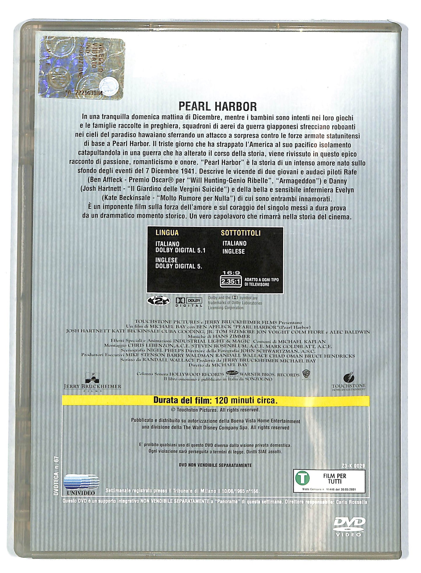 EBOND Pearl Harbor EDITORIALE DVD D725654
