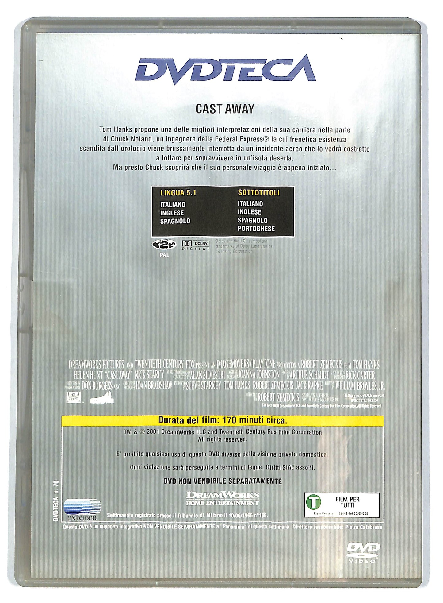 EBOND Cast Away EDITORIALE DVD D725664