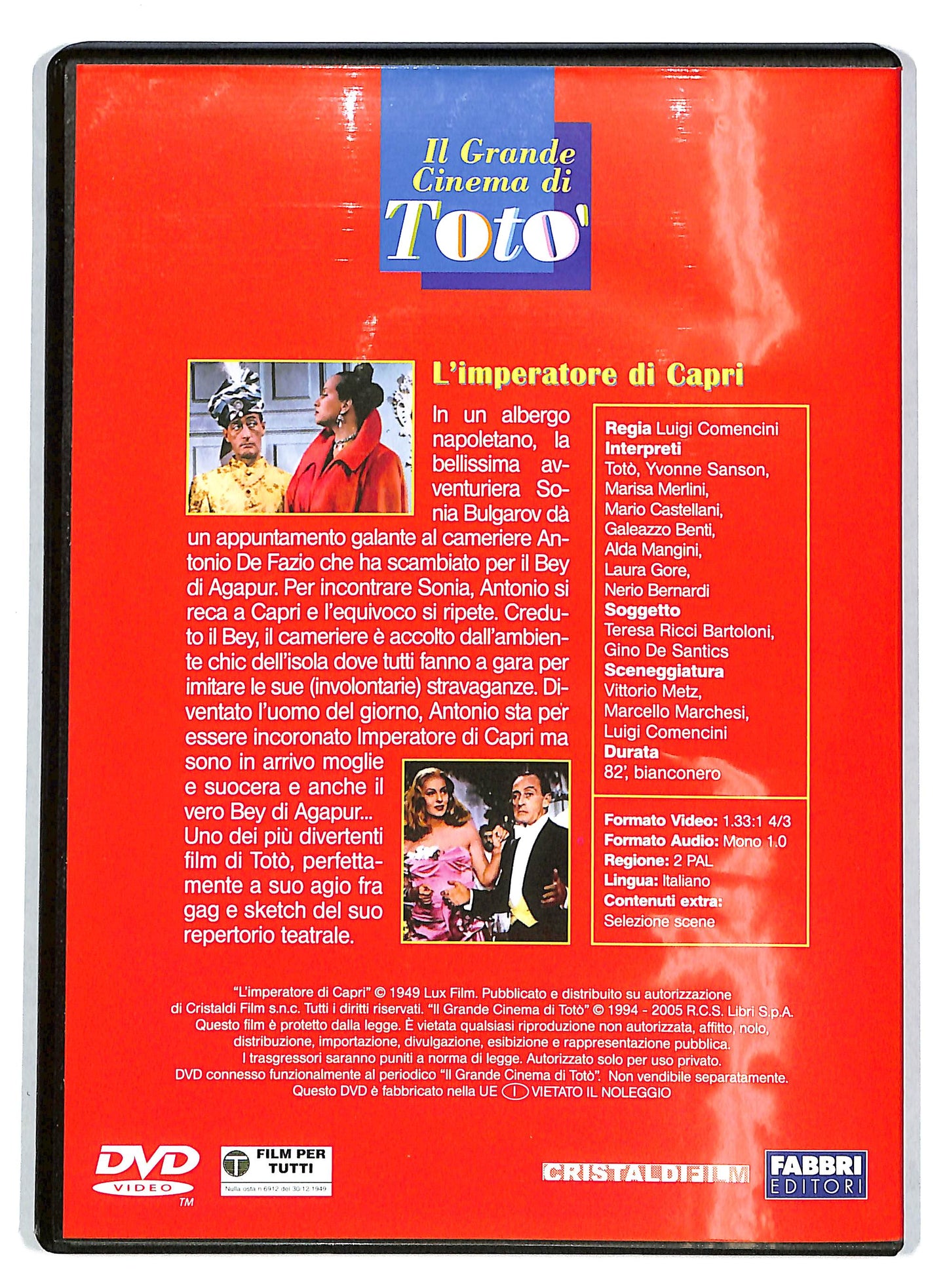 EBOND L'imperatore Di Capri  DVD EDITORIALE D725759