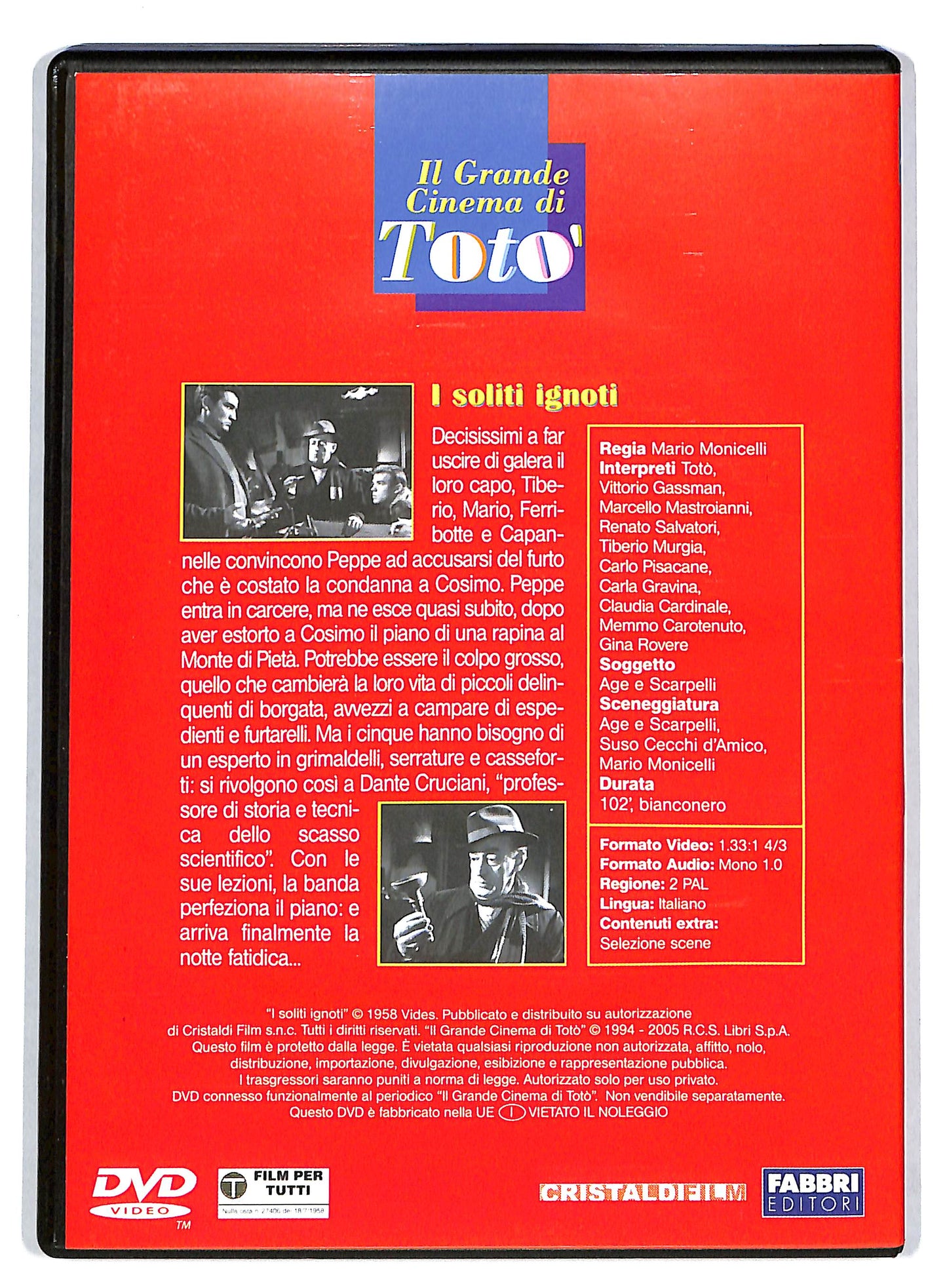EBOND I soliti ignoti  EDITORIALE DVD D725826