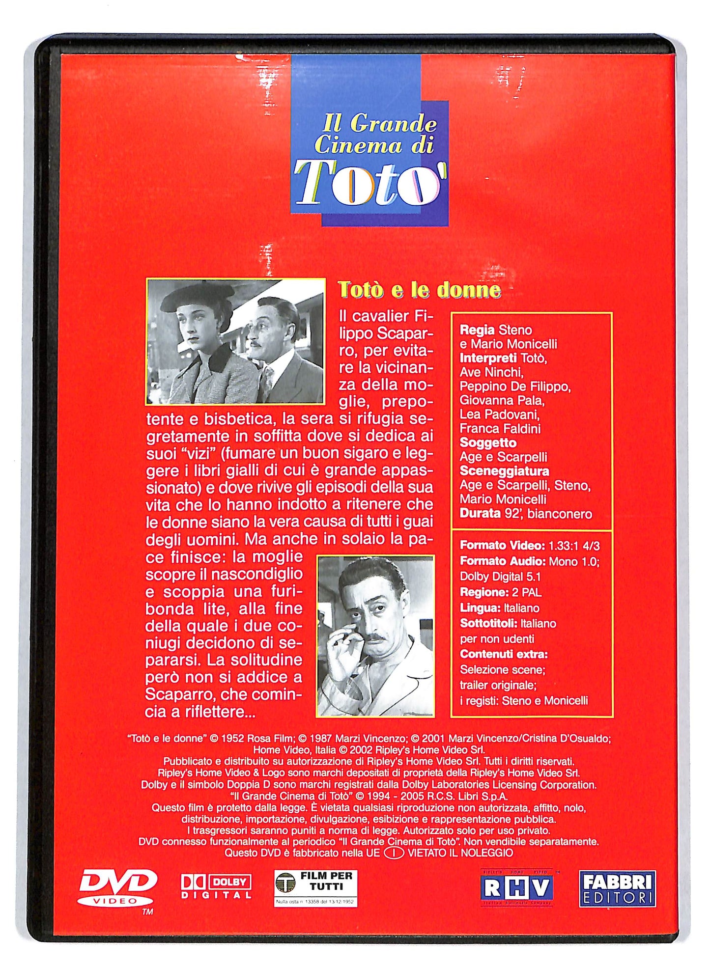 EBOND Toto e Le Donne DVD Editoriale EDITORIALE D725827