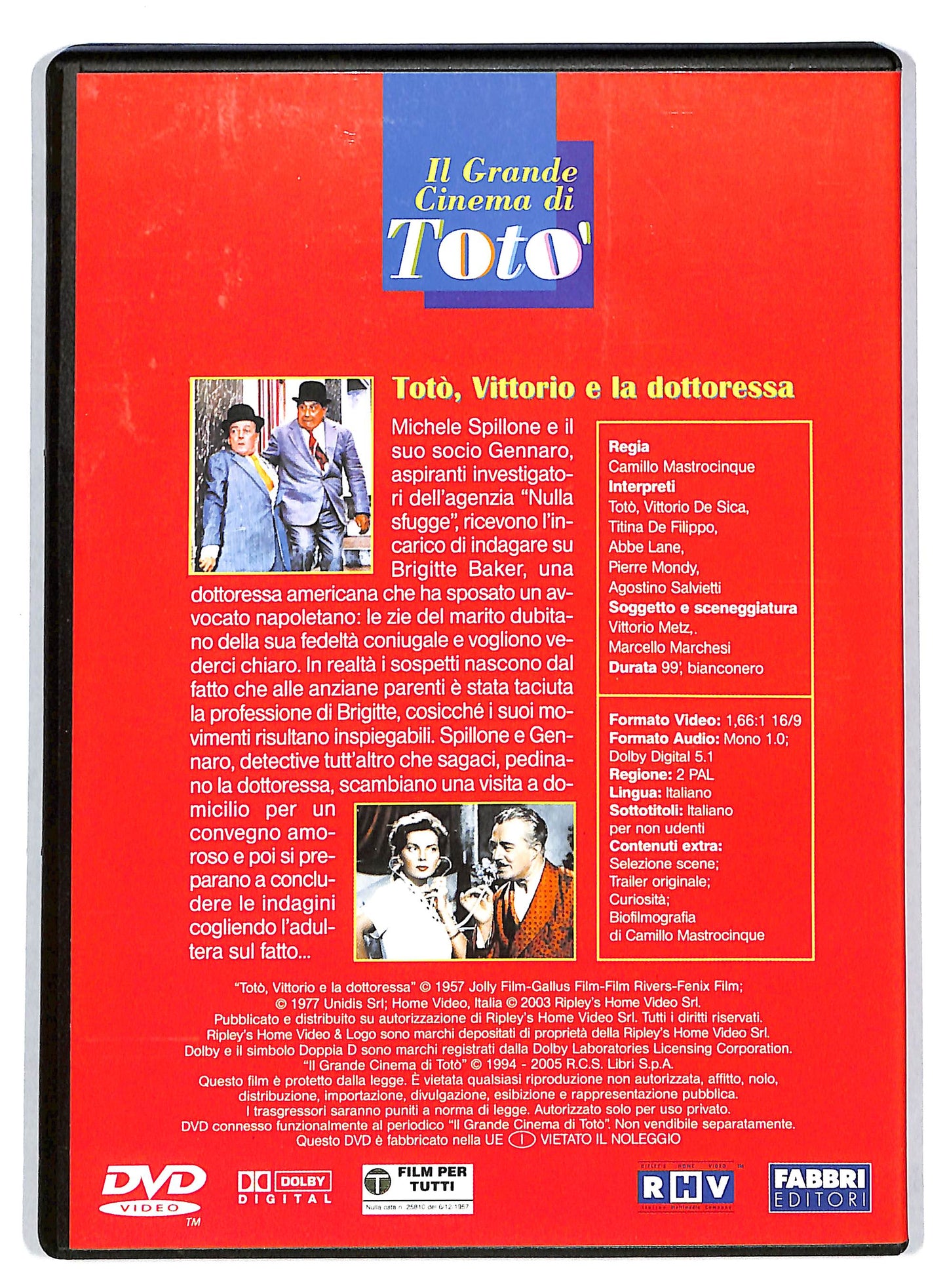 EBOND Toto, Vittorio e la dottoressa EDITORIALE DVD D725834