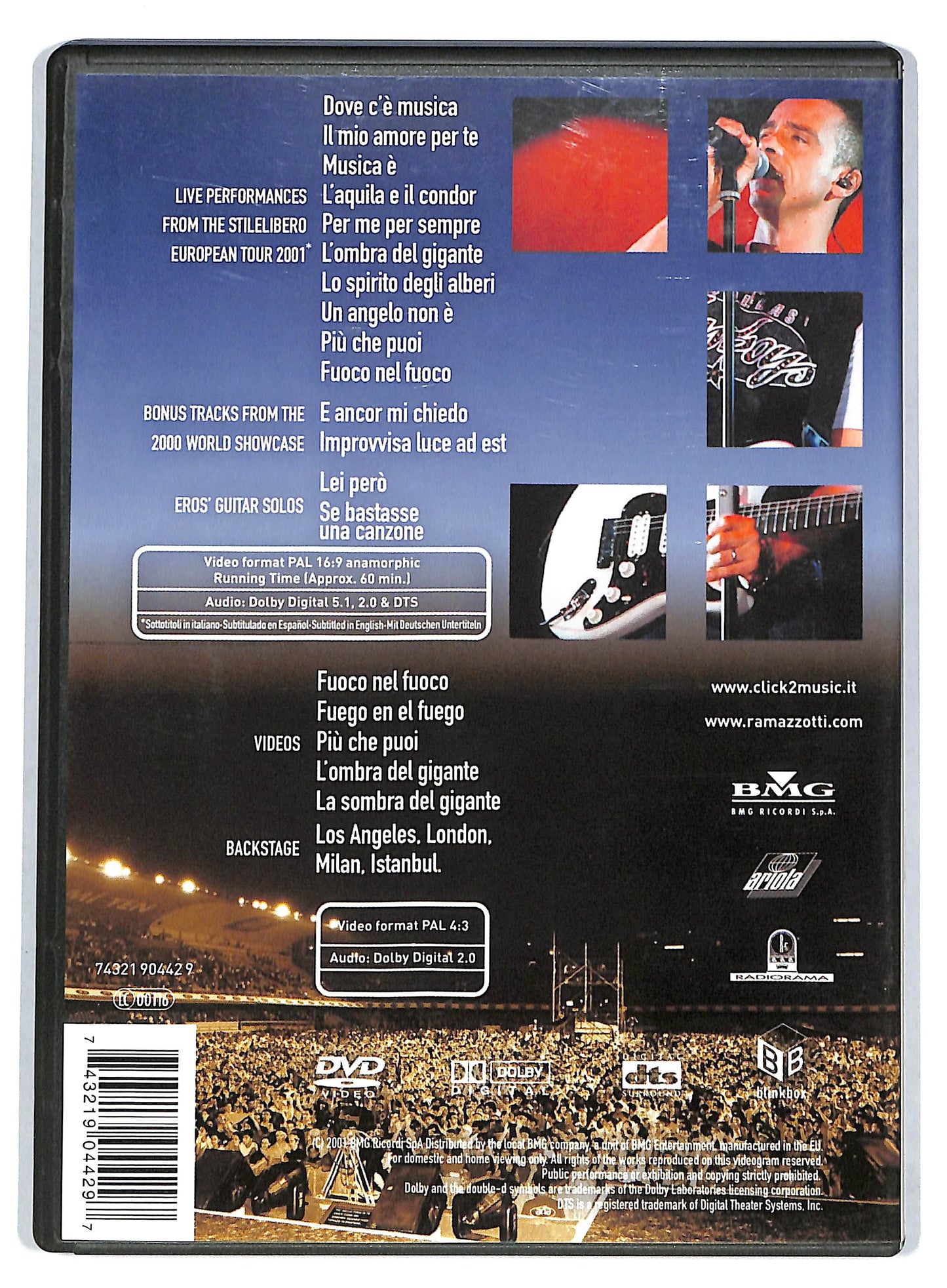 EBOND Eros Ramazzotti: Stilelibero (2001) DVD D725850