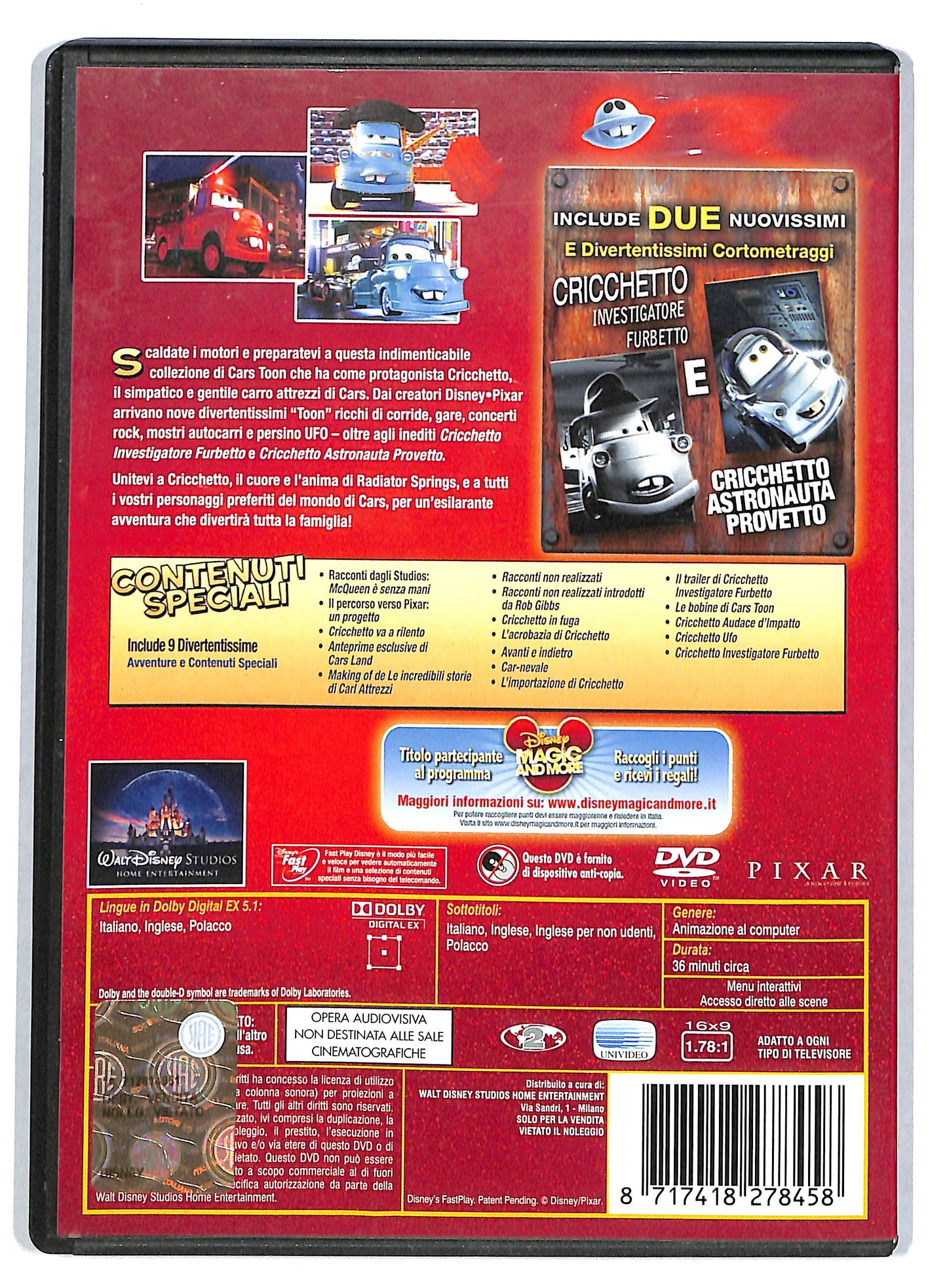 EBOND Cars Toon - Le Incredibili Storie di Carl Attrezzi DVD D726029