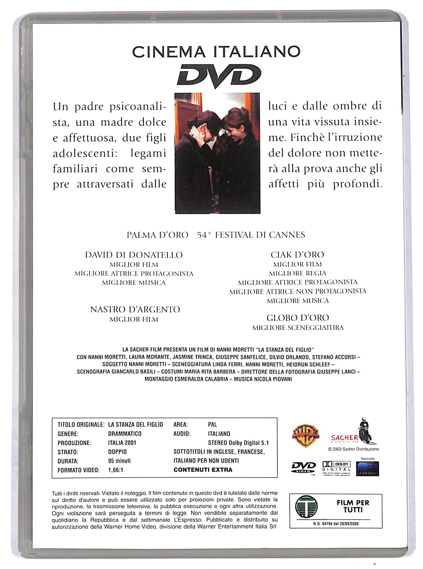 EBOND La stanza del figlio EDITORIALE DVD D726242