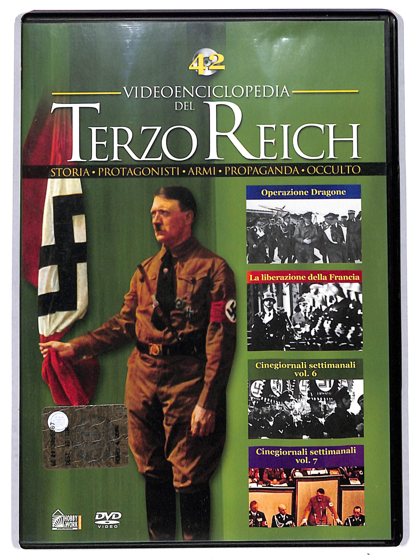 EBOND Videoenciclopedia Terzo Reich Vol.42 Dragone,Francia, Cinegiornali DVD D726247