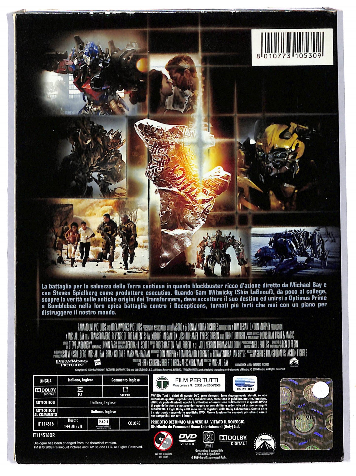 EBOND Transformers - La vendetta del caduto DVD D726306