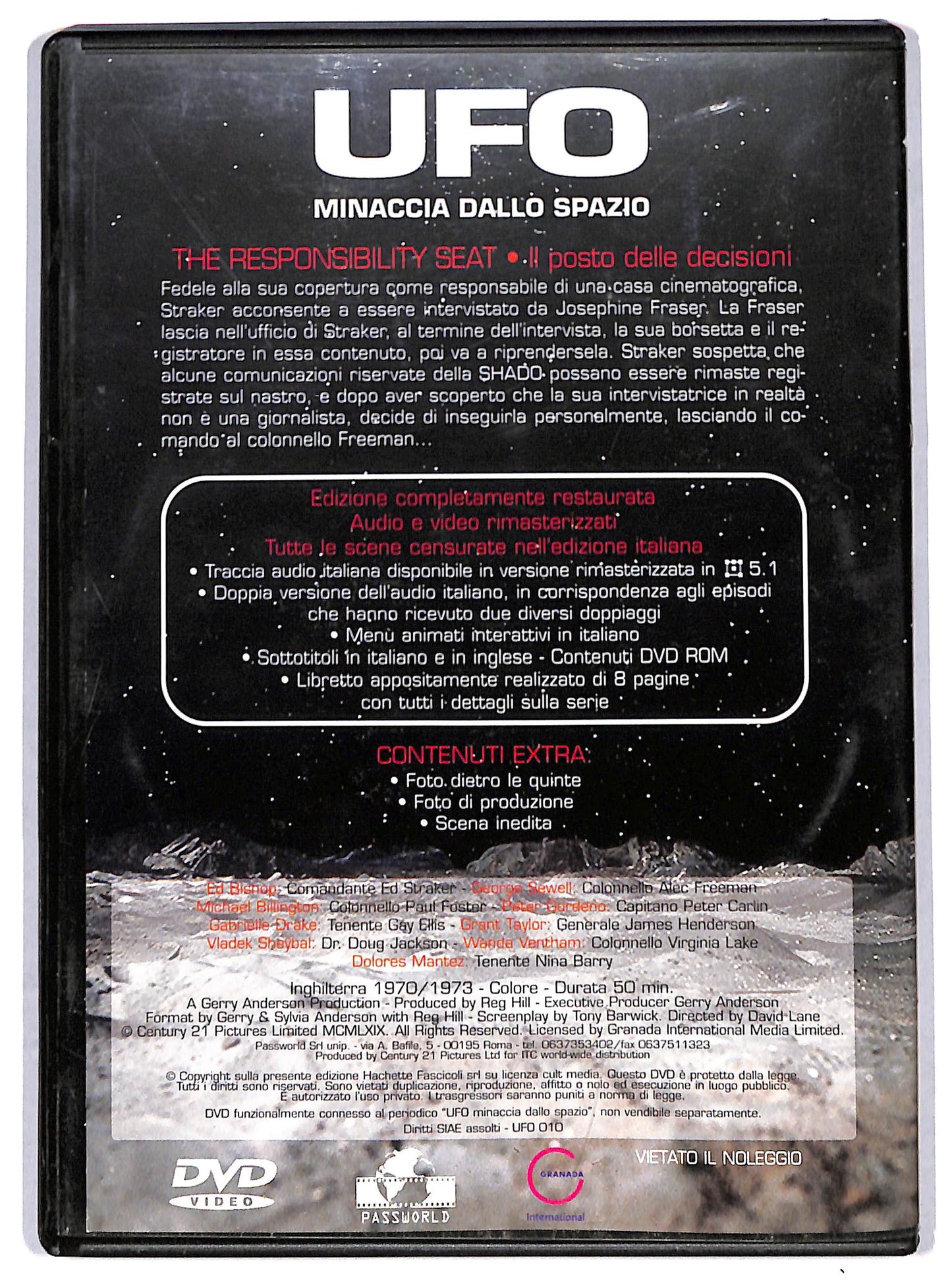 EBOND UFO 10 - The Responsibility Seat (Hachette) EDITORIALE DVD D726322