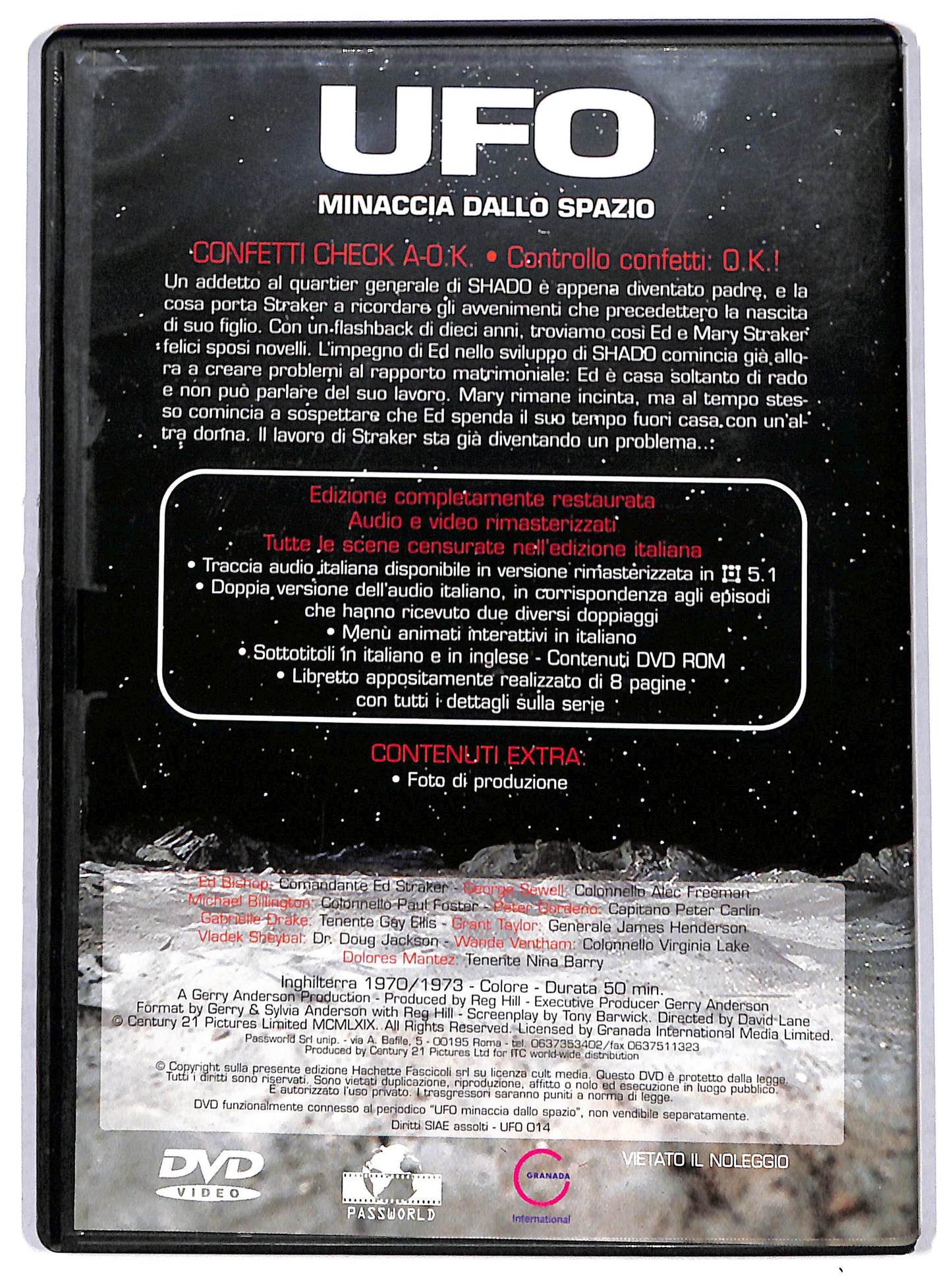 EBOND UFO Minaccia dallo spazio vol.14 EDITORIALE DVD D726326