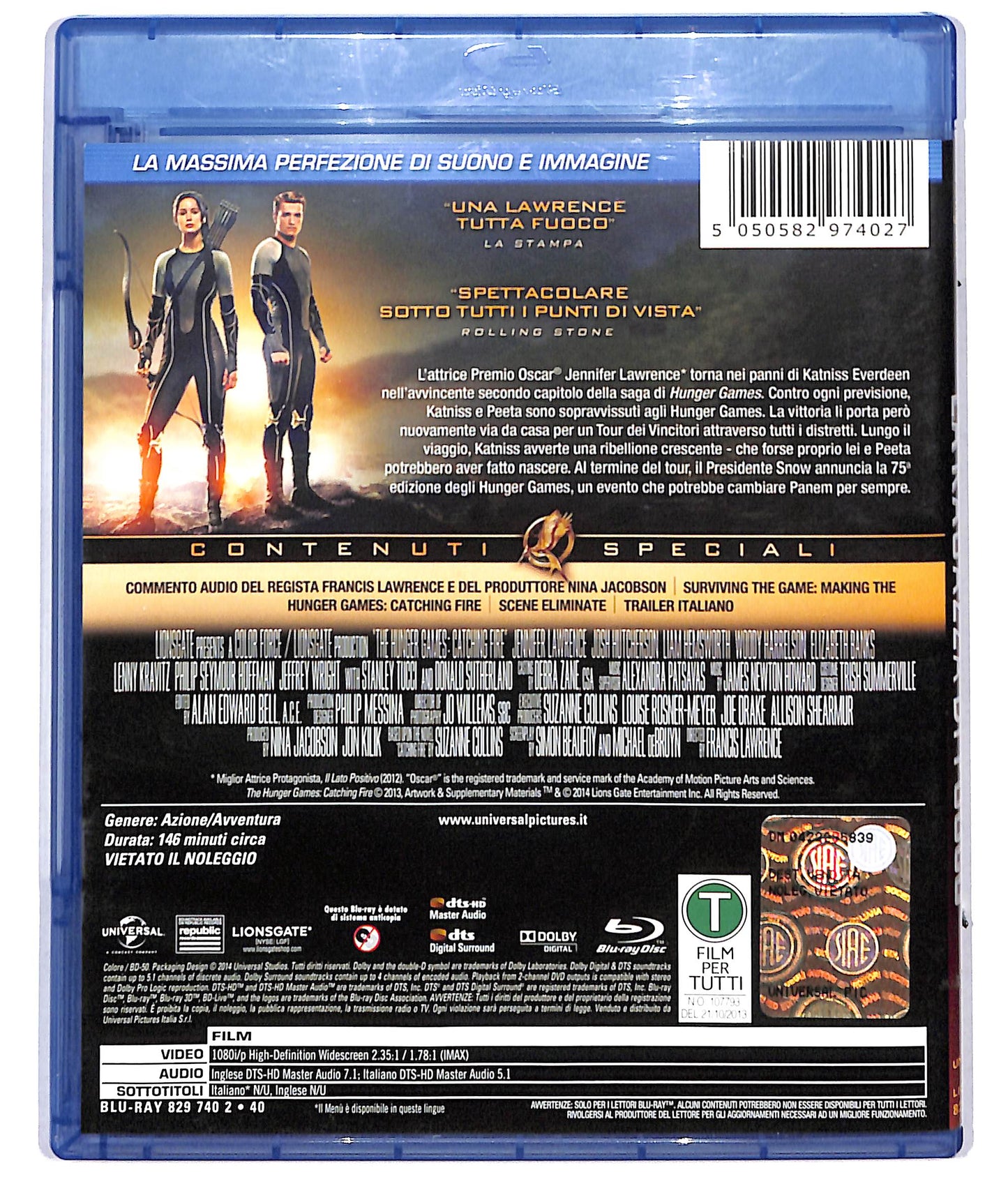 EBOND hunger games: la ragazza di fuoco BLURAY D726402