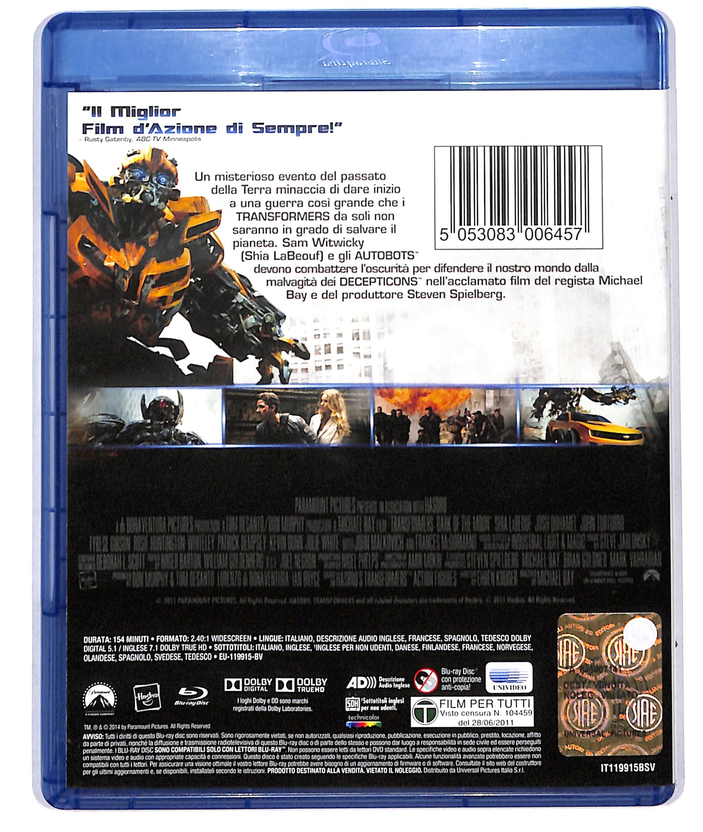 EBOND Transformers 3 BLURAY D726410