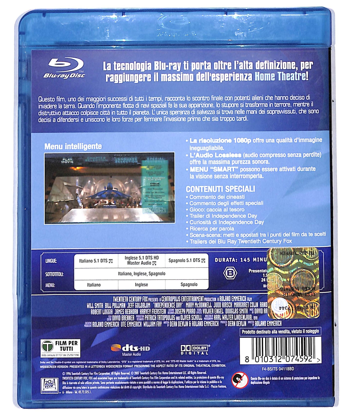 EBOND independance day BLURAY D726438