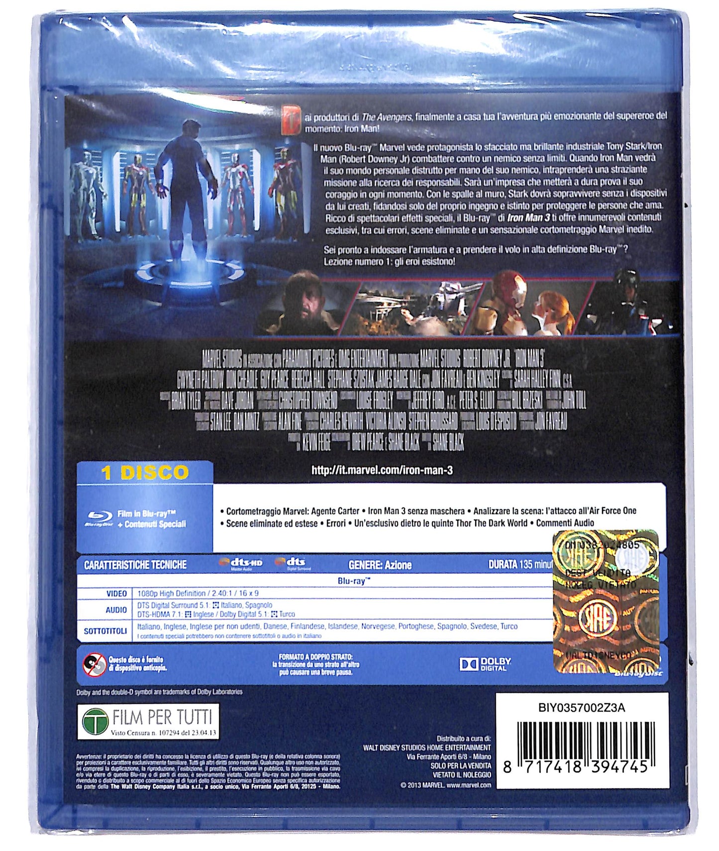 EBOND Iron Man 3 BLURAY D726451
